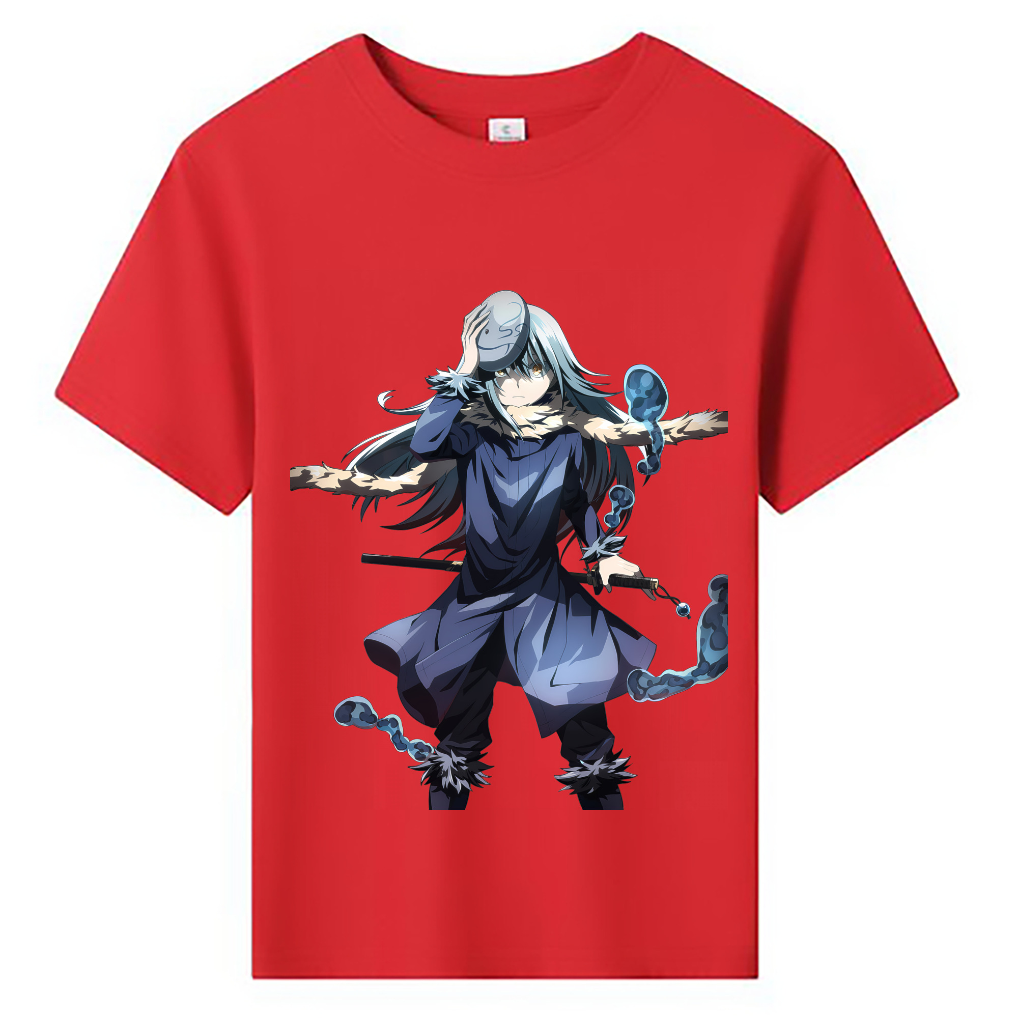 （画像用） 転スラ Regarding Reincarnated to Slime 綿100％キッズTシャツ（フロントプリント）
