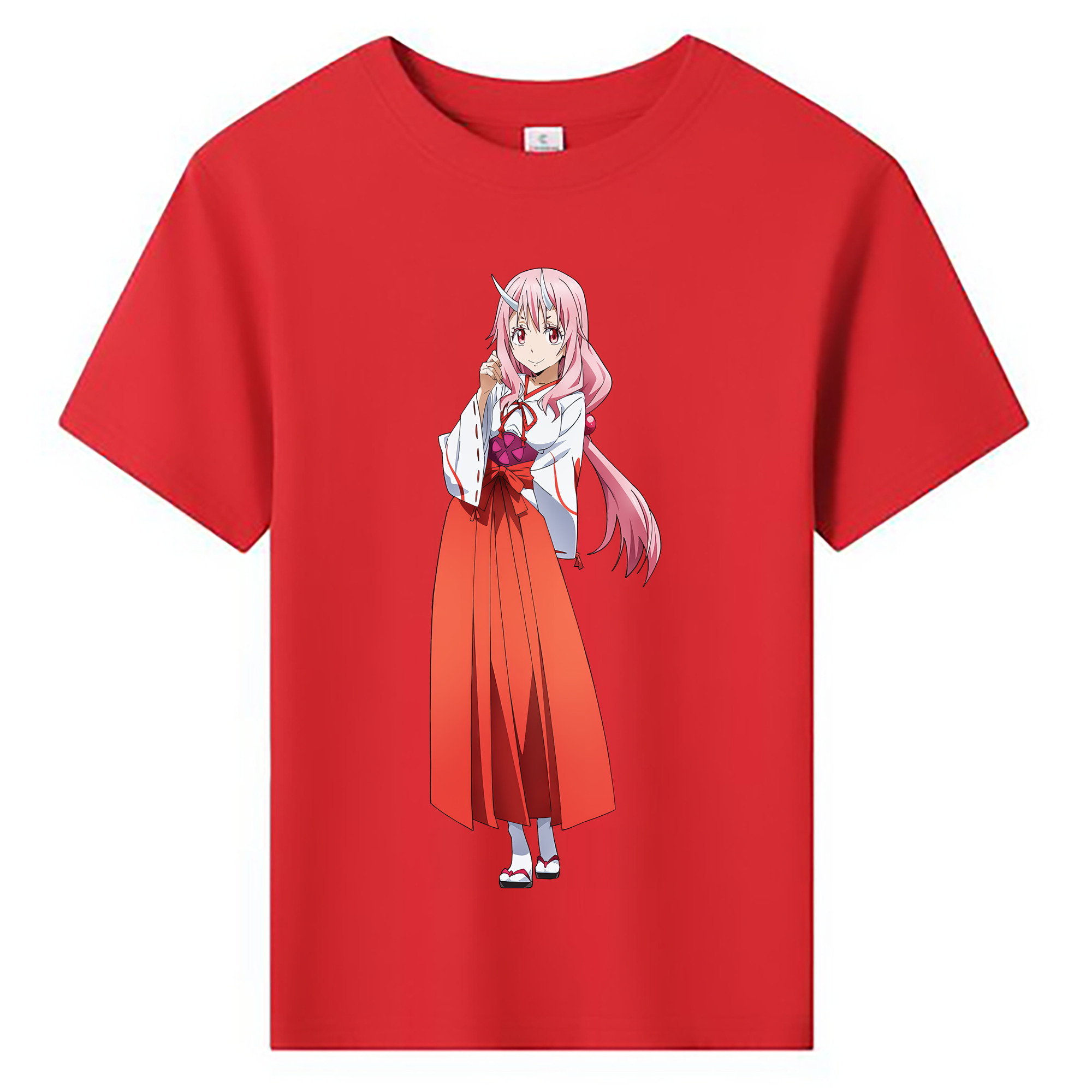 （画像用） 転スラ Regarding Reincarnated to Slime 綿100％キッズTシャツ（フロントプリント）