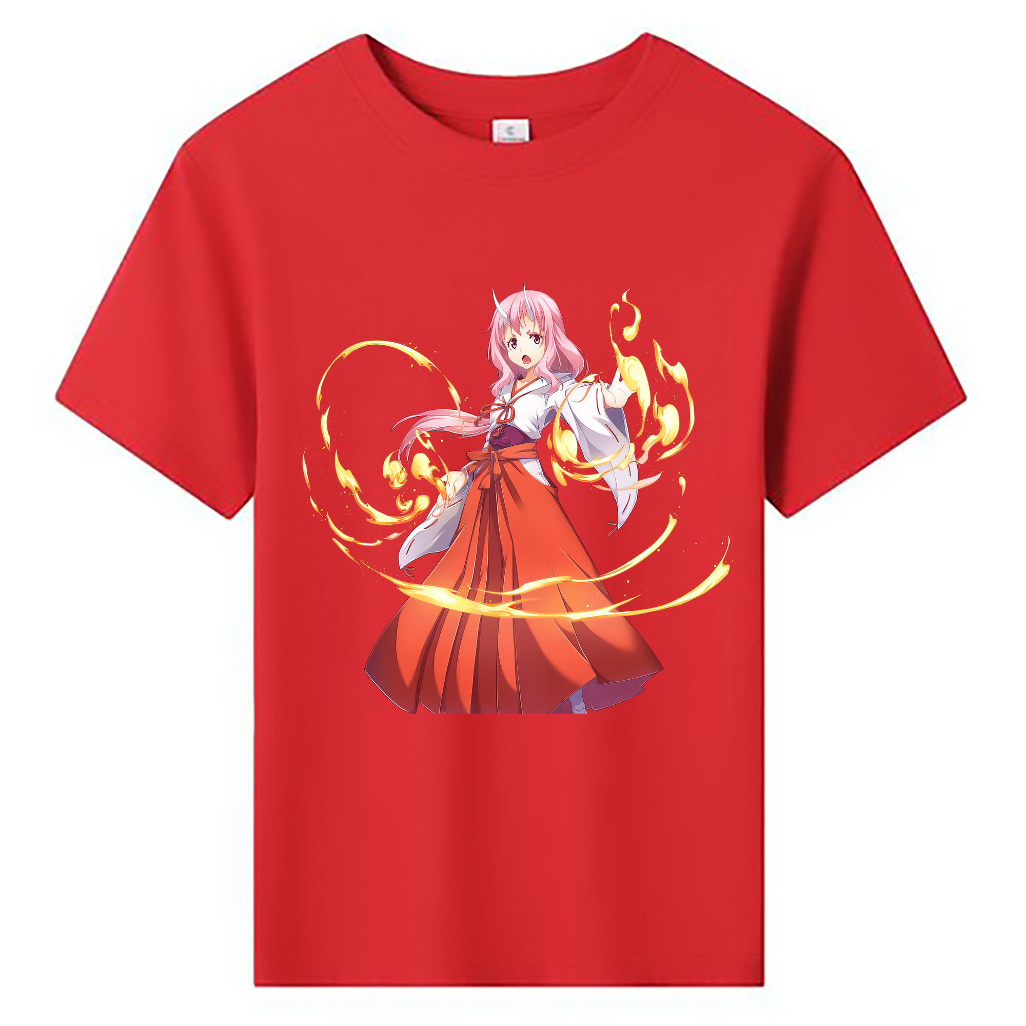（画像用） 転スラ Regarding Reincarnated to Slime 綿100％キッズTシャツ（フロントプリント）