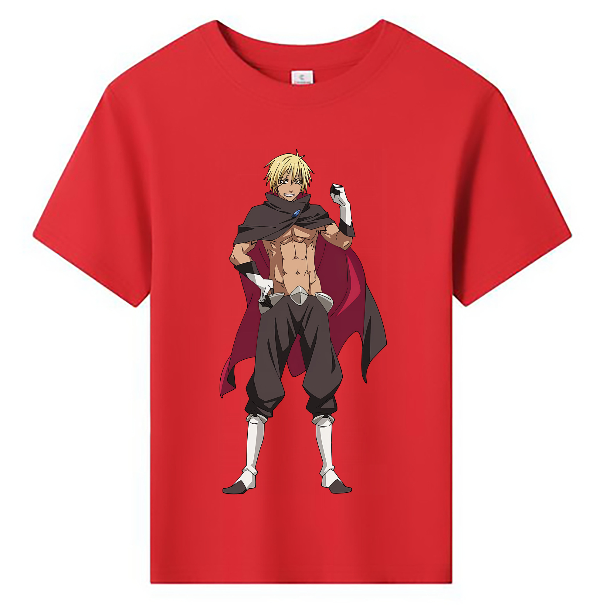 （画像用） 転スラ Regarding Reincarnated to Slime 綿100％キッズTシャツ（フロントプリント）