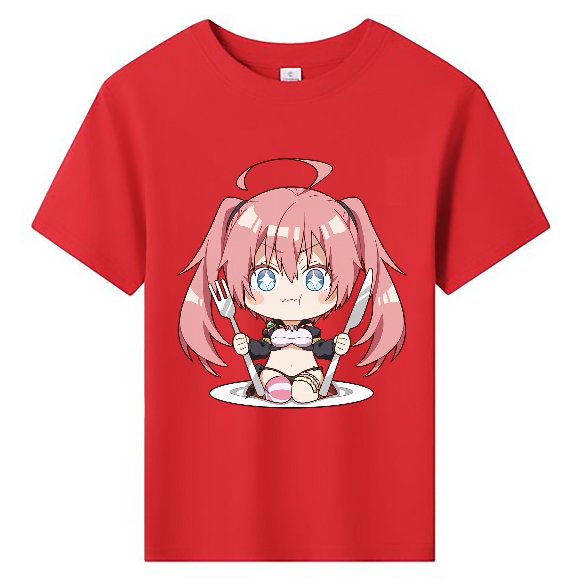 （画像用） 転スラ Regarding Reincarnated to Slime 綿100％キッズTシャツ（フロントプリント）