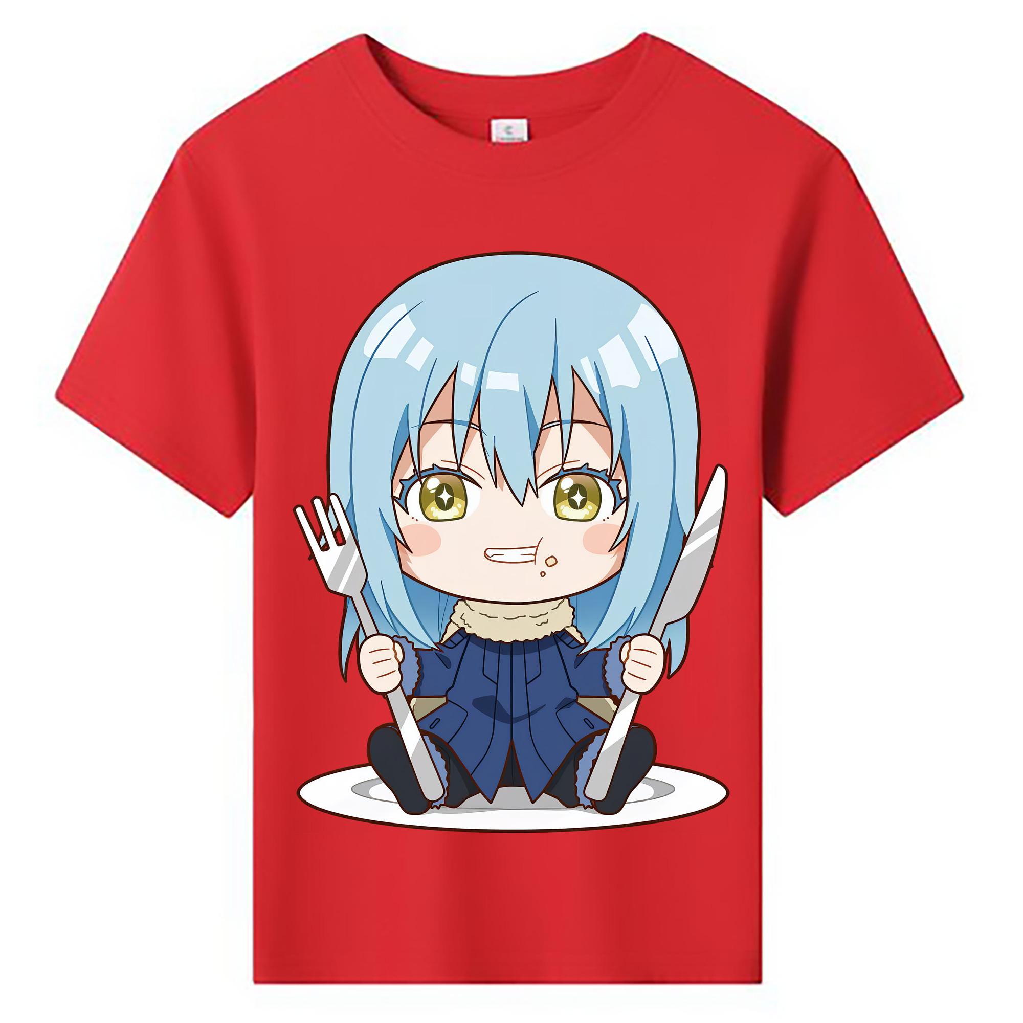 （画像用） 転スラ Regarding Reincarnated to Slime 綿100％キッズTシャツ（フロントプリント）