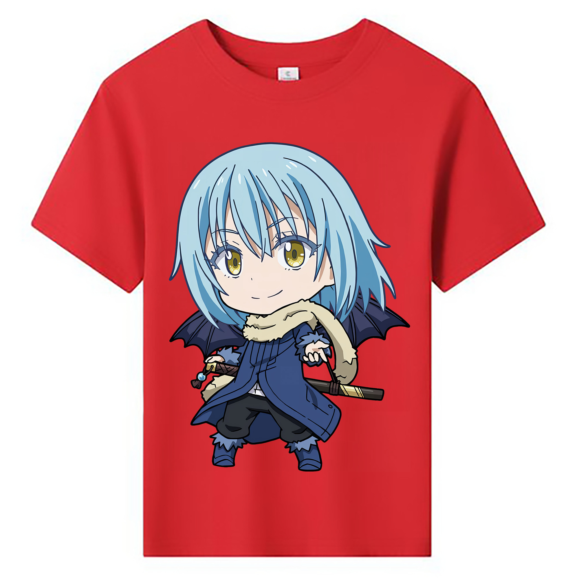 （画像用） 転スラ Regarding Reincarnated to Slime 綿100％キッズTシャツ（フロントプリント）