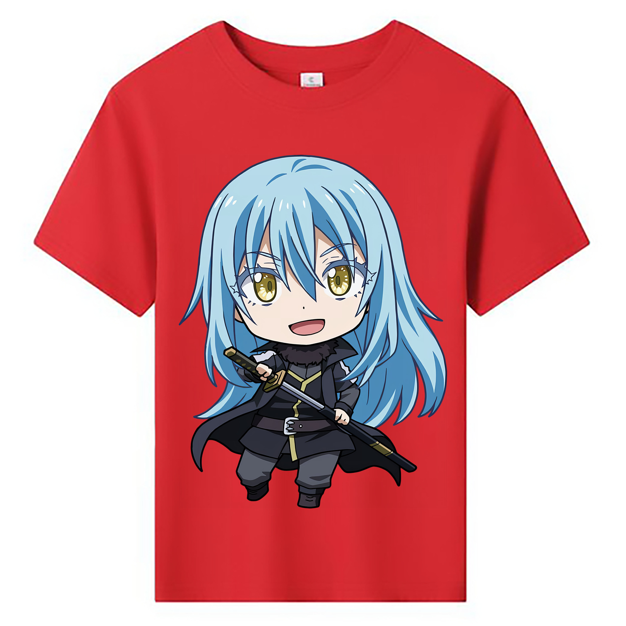 （画像用） 転スラ Regarding Reincarnated to Slime 綿100％キッズTシャツ（フロントプリント）