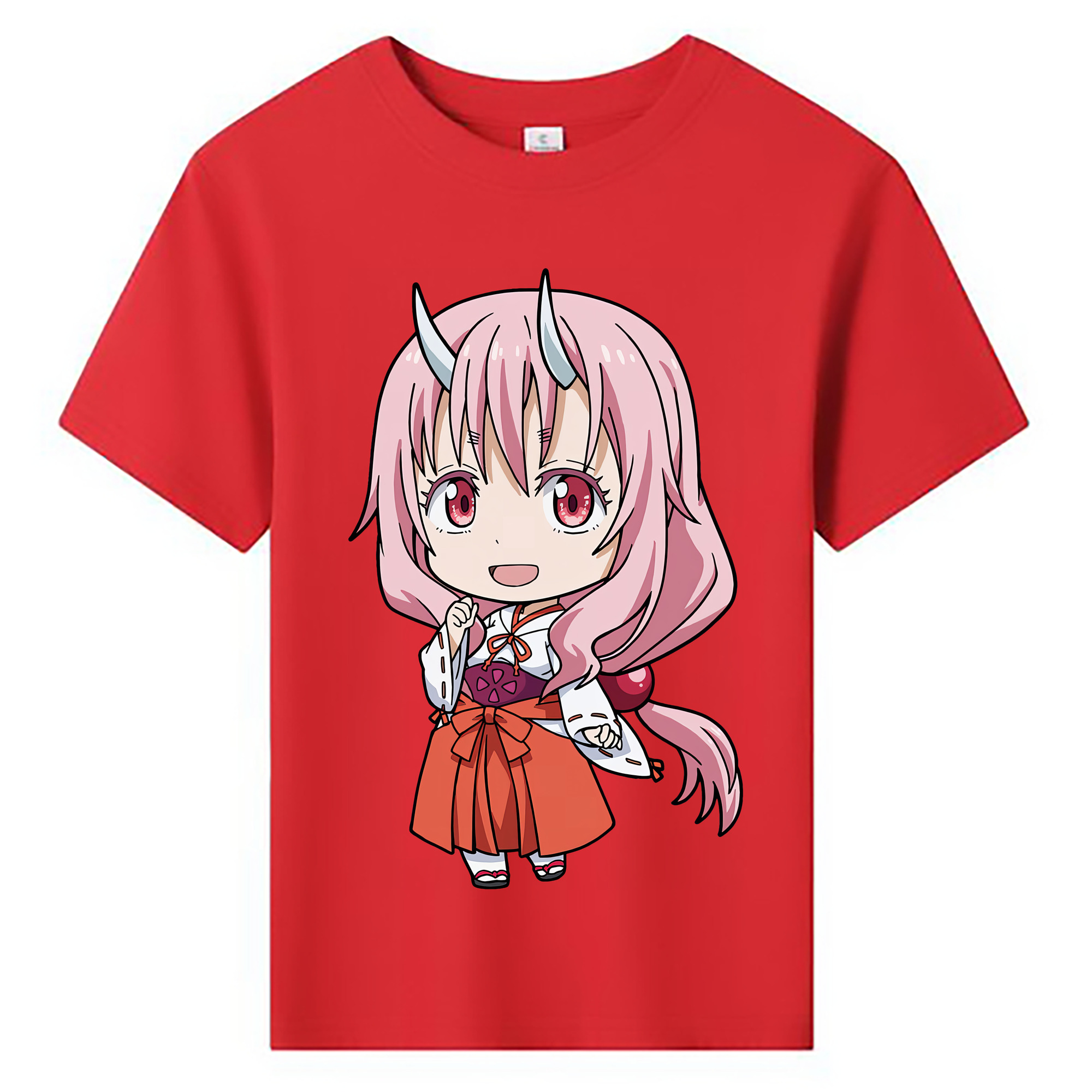 （画像用） 転スラ Regarding Reincarnated to Slime 綿100％キッズTシャツ（フロントプリント）