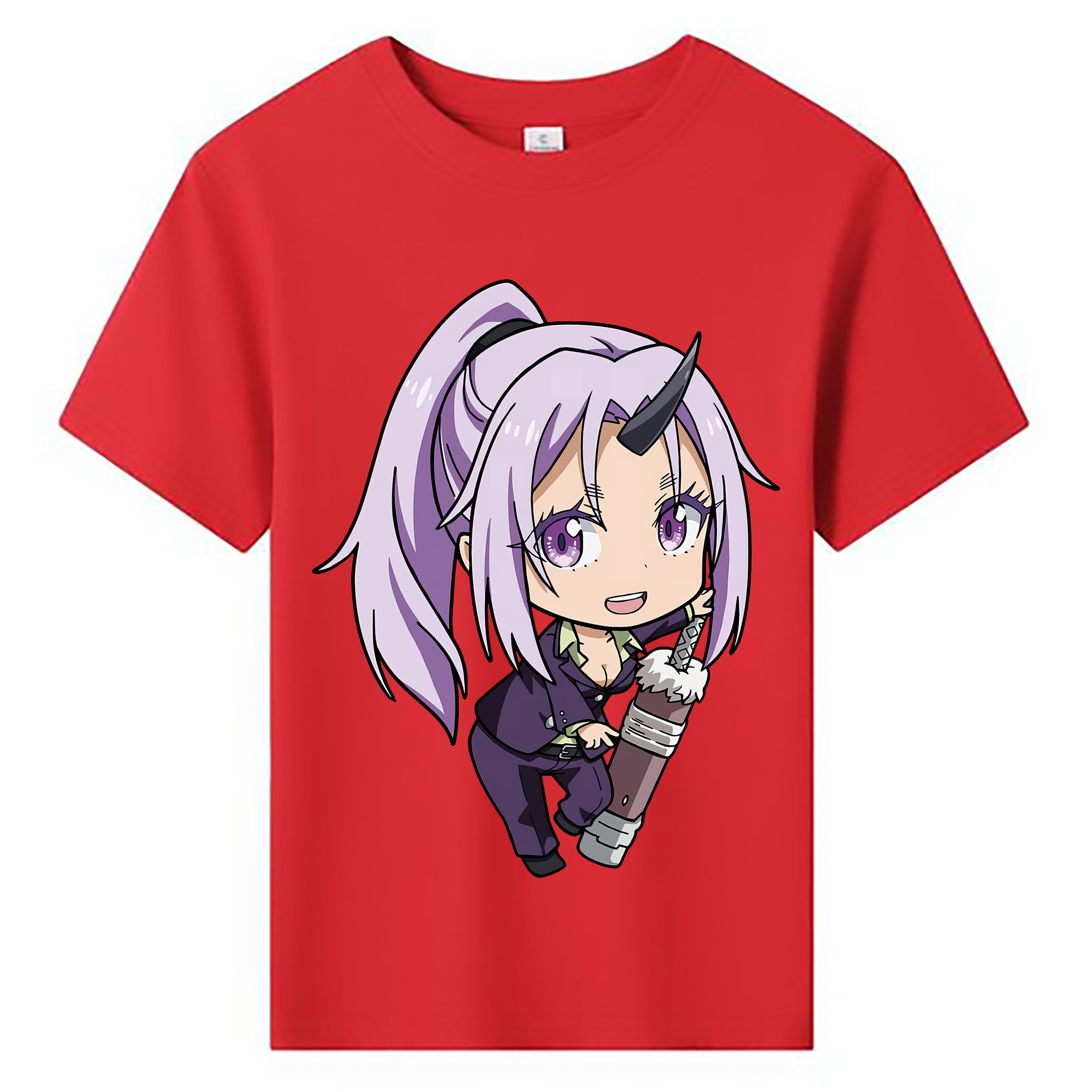 （画像用） 転スラ Regarding Reincarnated to Slime 綿100％キッズTシャツ（フロントプリント）