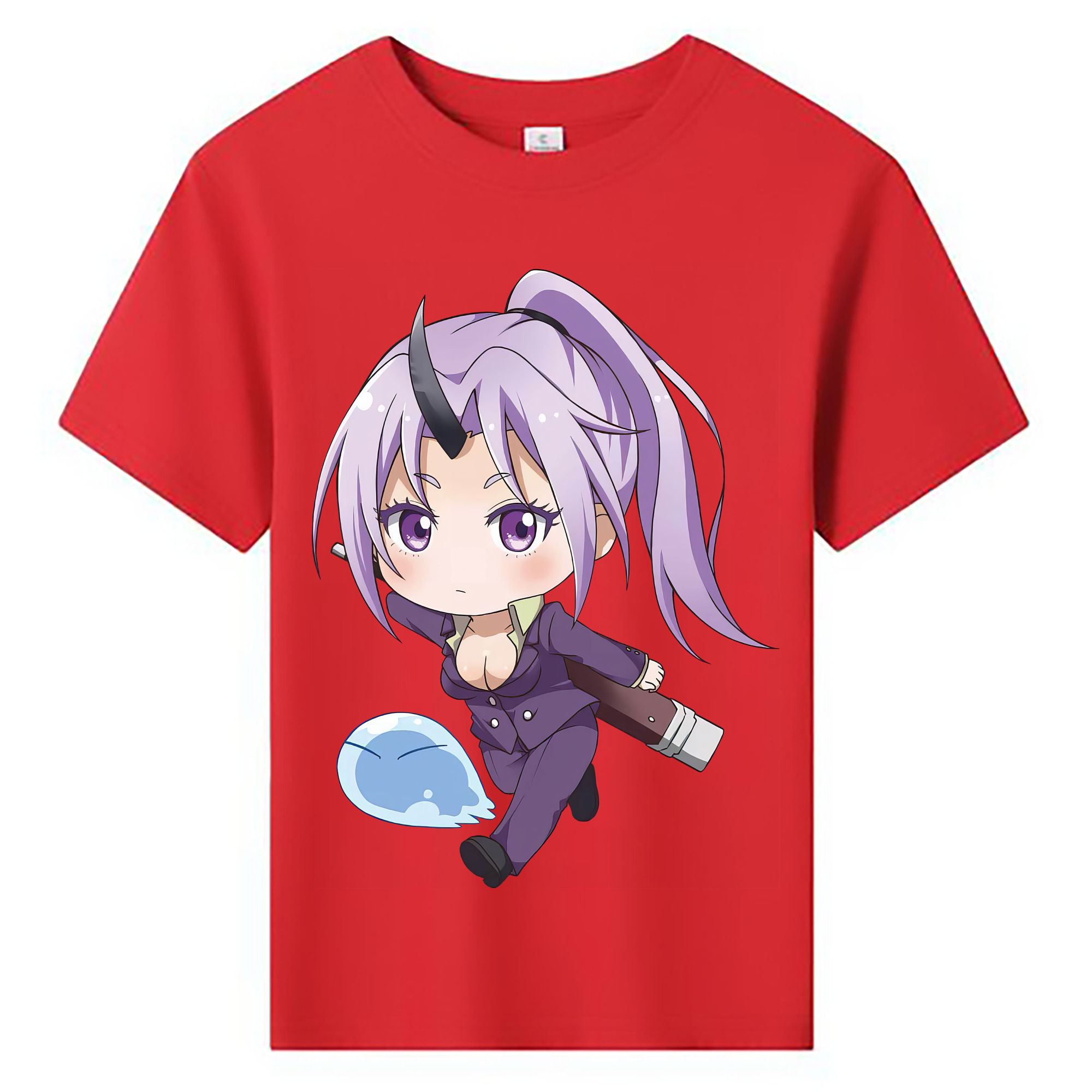 （画像用） 転スラ Regarding Reincarnated to Slime 綿100％キッズTシャツ（フロントプリント）