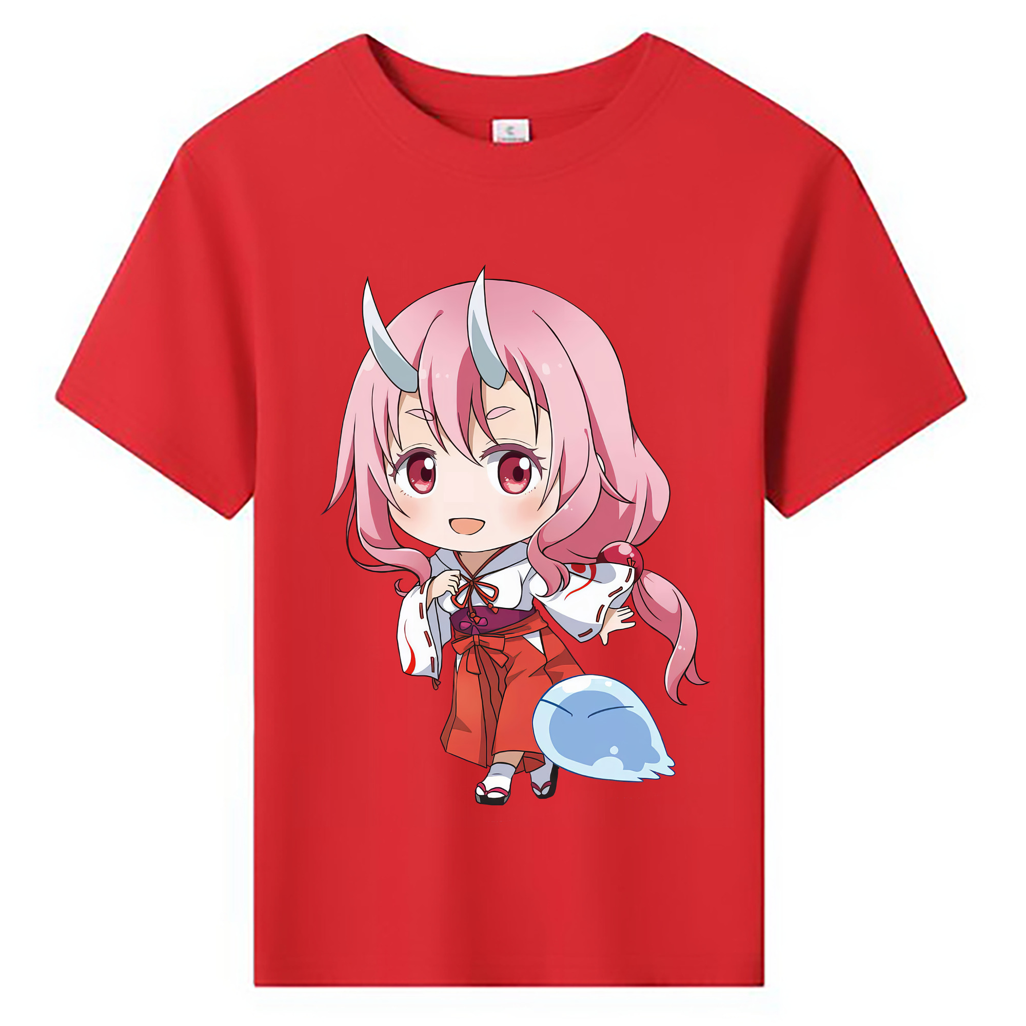 （画像用） 転スラ Regarding Reincarnated to Slime 綿100％キッズTシャツ（フロントプリント）