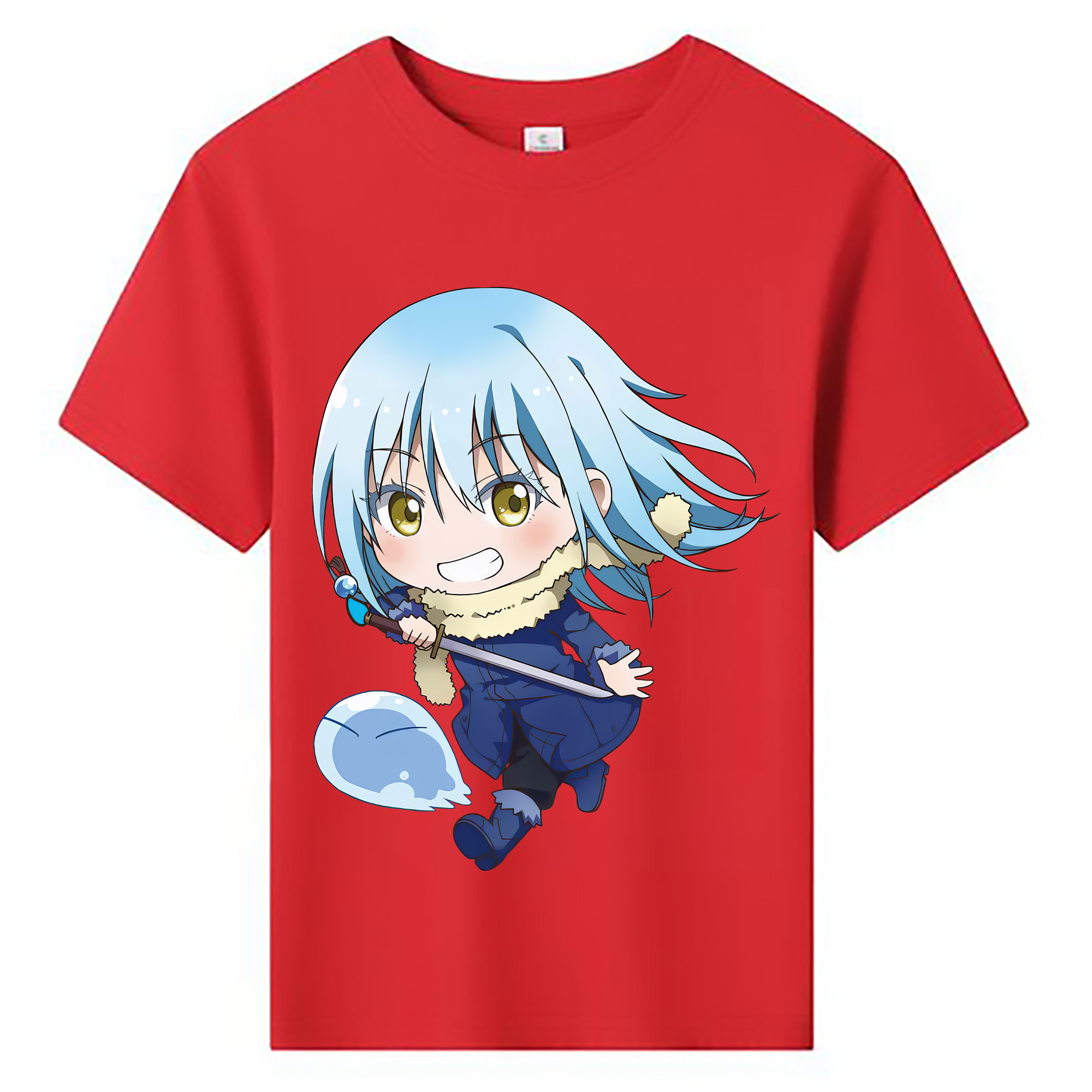 （画像用） 転スラ Regarding Reincarnated to Slime 綿100％キッズTシャツ（フロントプリント）