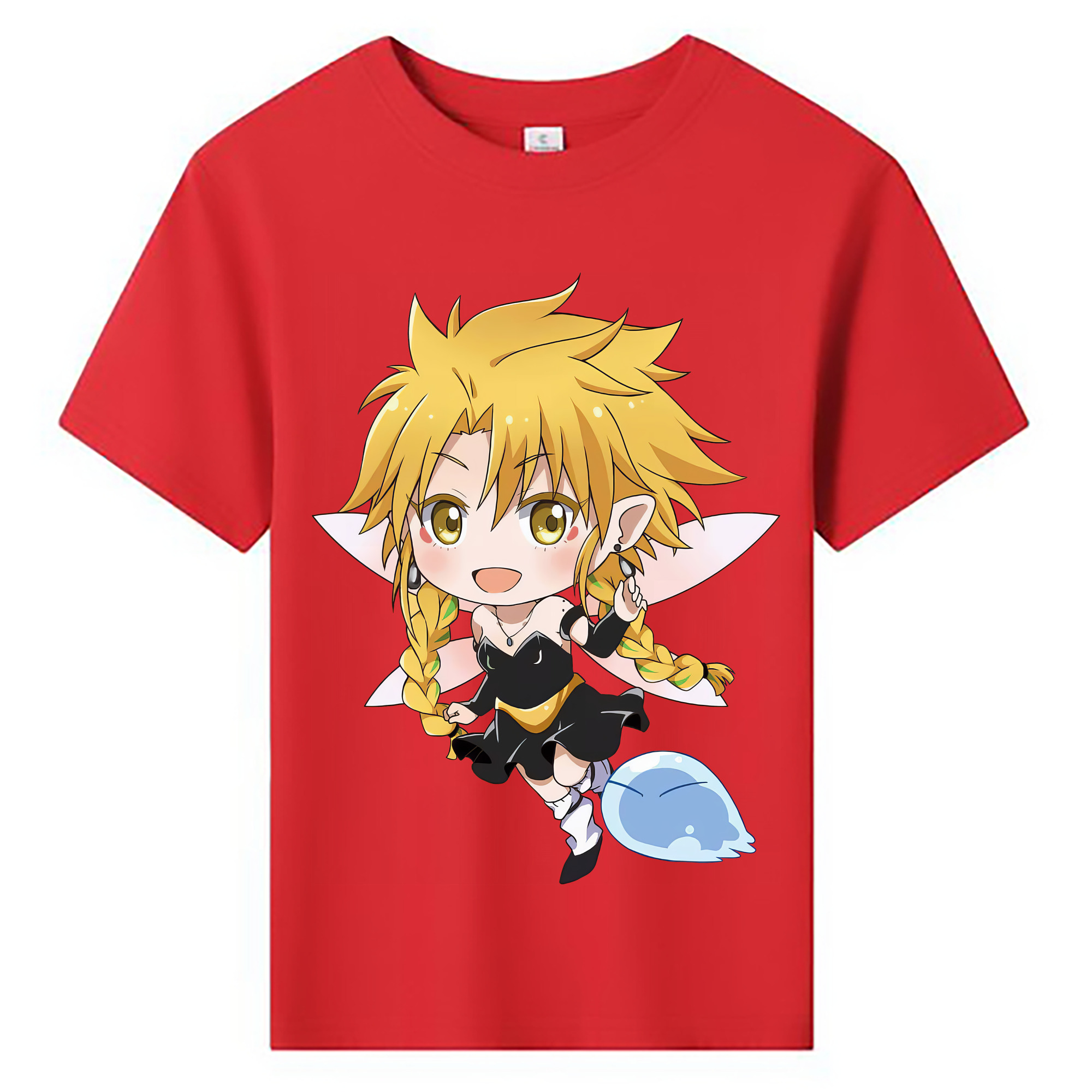 （画像用） 転スラ Regarding Reincarnated to Slime 綿100％キッズTシャツ（フロントプリント）