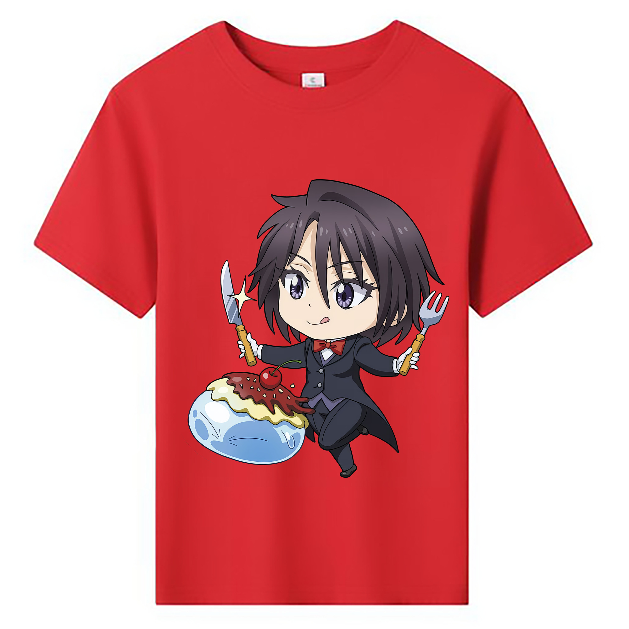 （画像用） 転スラ Regarding Reincarnated to Slime 綿100％キッズTシャツ（フロントプリント）