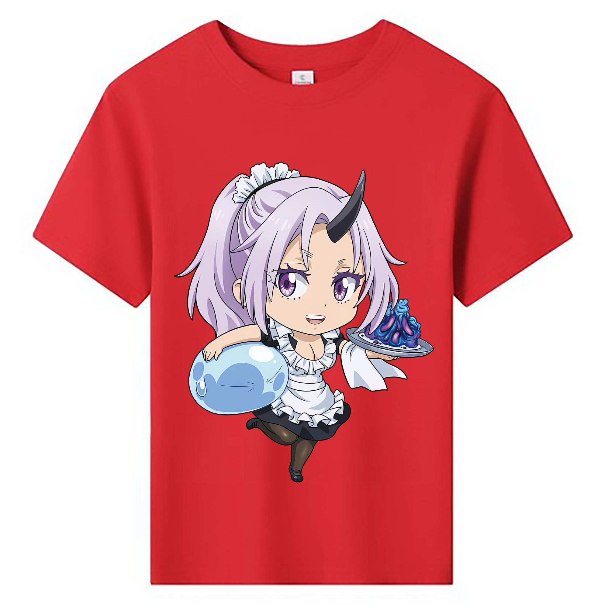 （画像用） 転スラ Regarding Reincarnated to Slime 綿100％キッズTシャツ（フロントプリント）