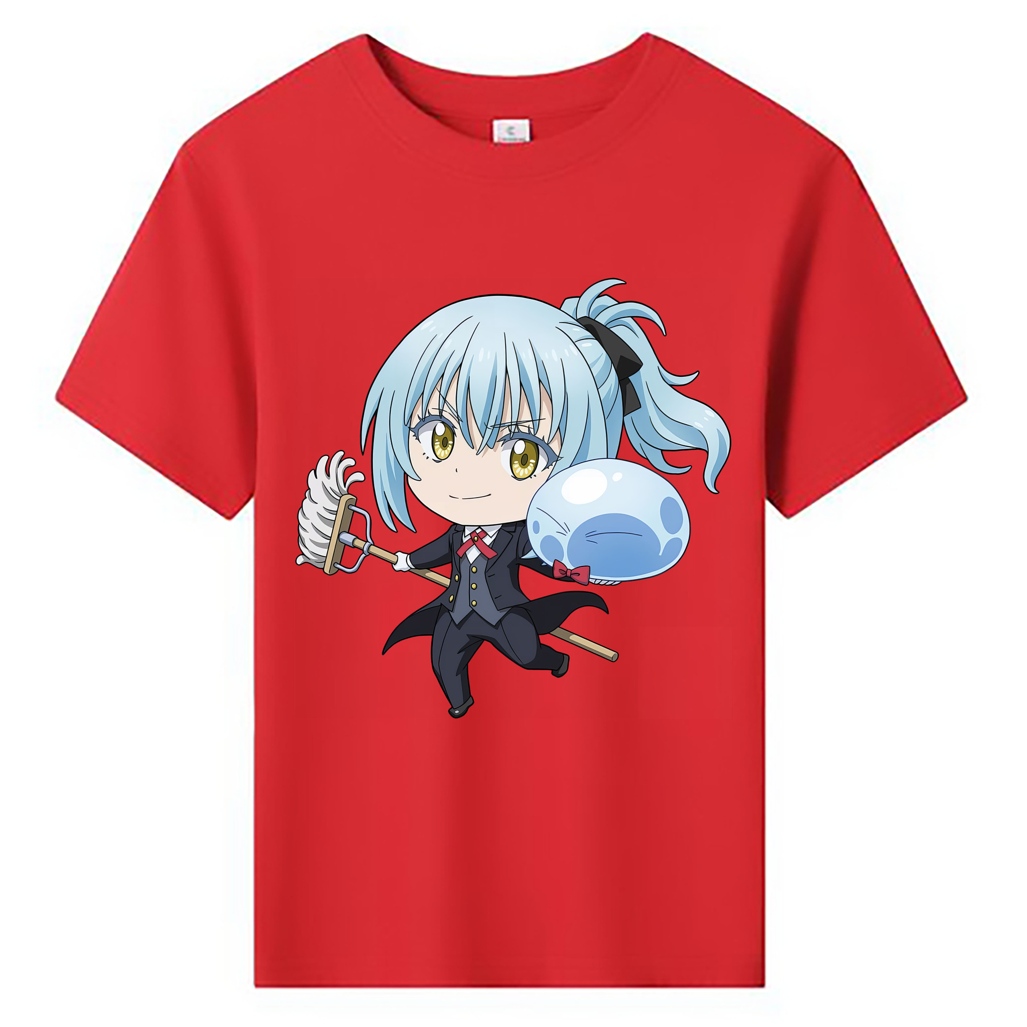 （画像用） 転スラ Regarding Reincarnated to Slime 綿100％キッズTシャツ（フロントプリント）