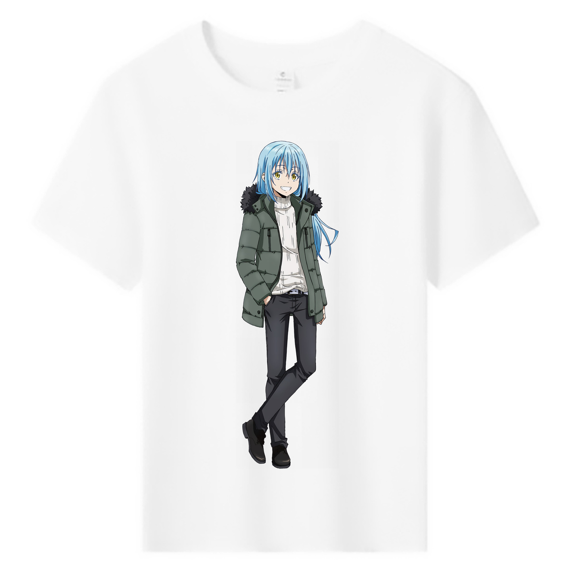 （画像用） 転スラ Regarding Reincarnated to Slime 綿100％キッズTシャツ（フロントプリント）
