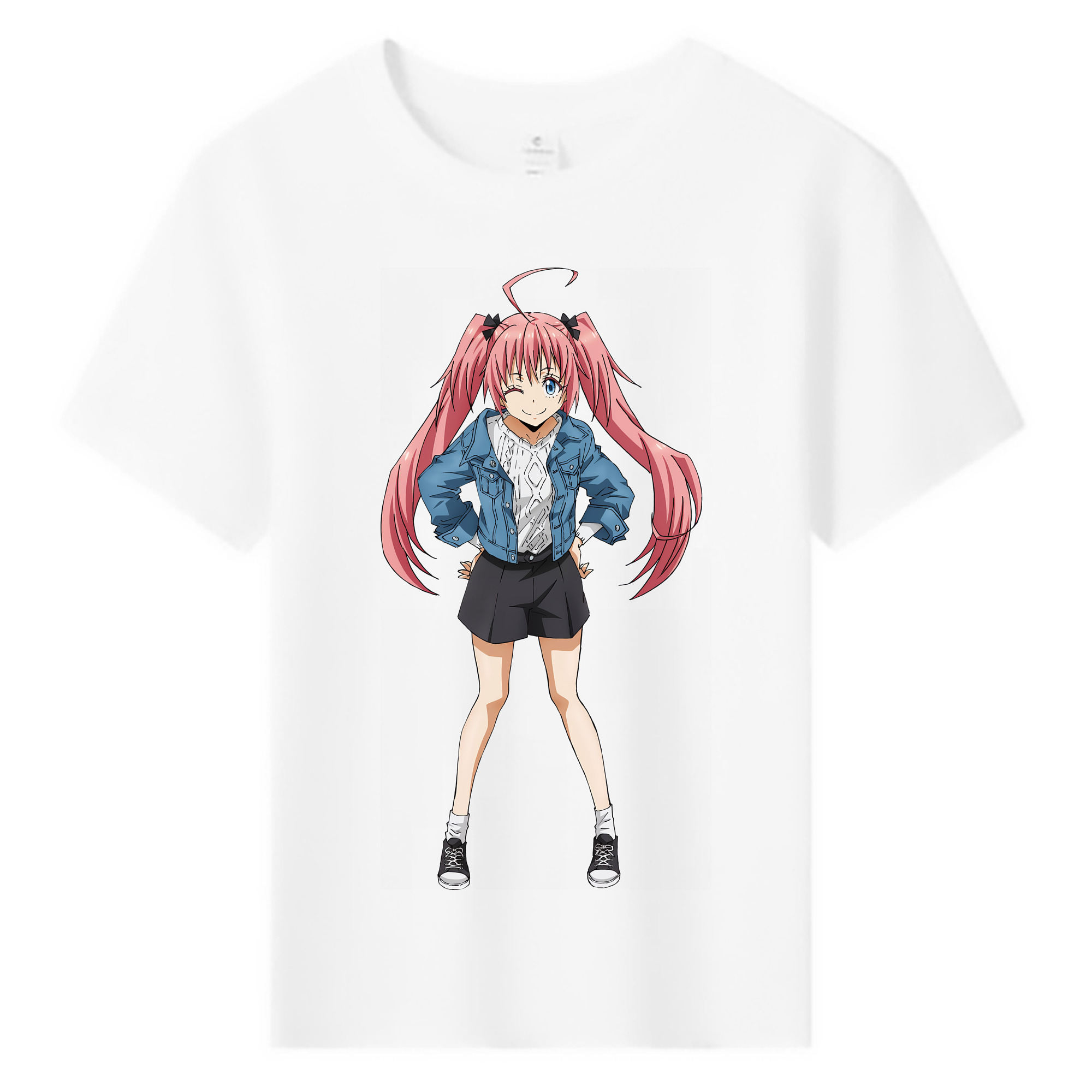 （画像用） 転スラ Regarding Reincarnated to Slime 綿100％キッズTシャツ（フロントプリント）