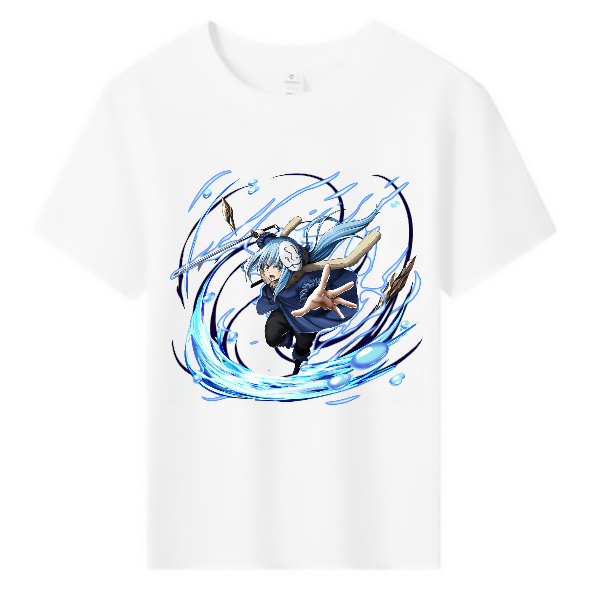 （画像用） 転スラ Regarding Reincarnated to Slime 綿100％キッズTシャツ（フロントプリント）