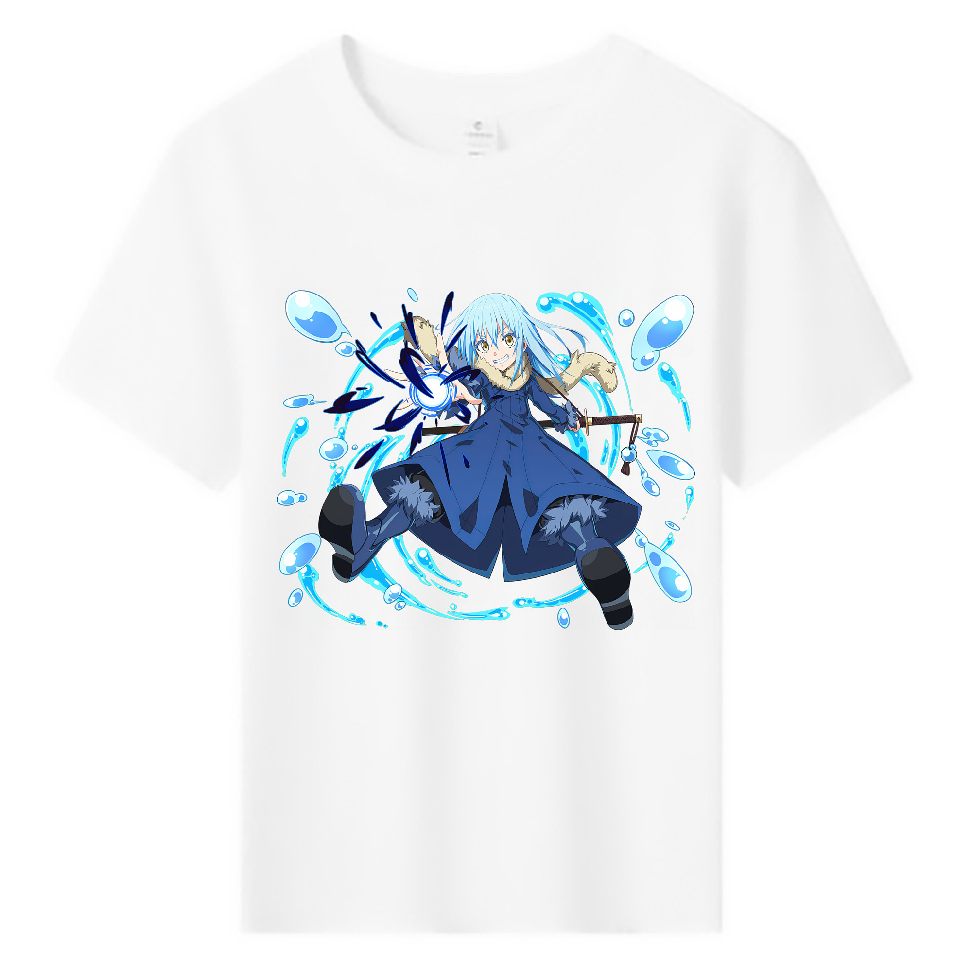 （画像用） 転スラ Regarding Reincarnated to Slime 綿100％キッズTシャツ（フロントプリント）