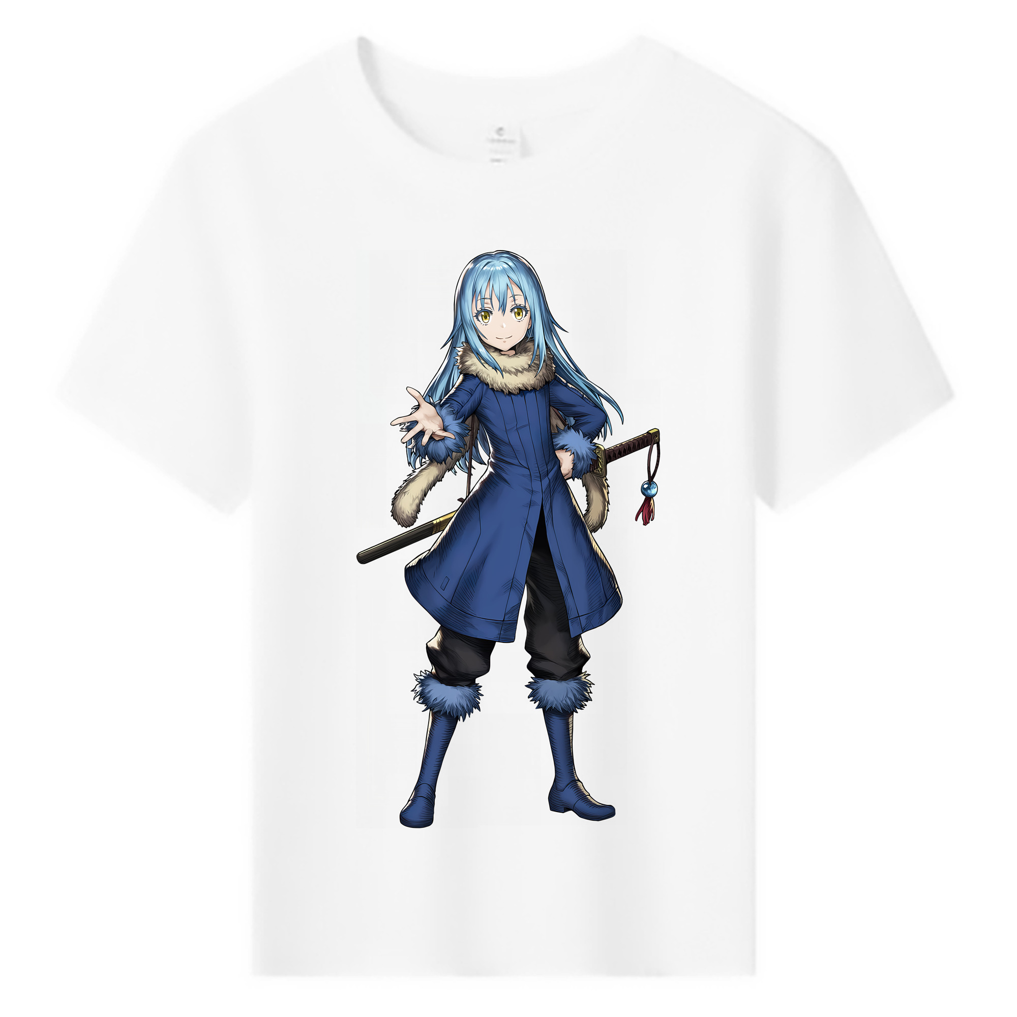 （画像用） 転スラ Regarding Reincarnated to Slime 綿100％キッズTシャツ（フロントプリント）