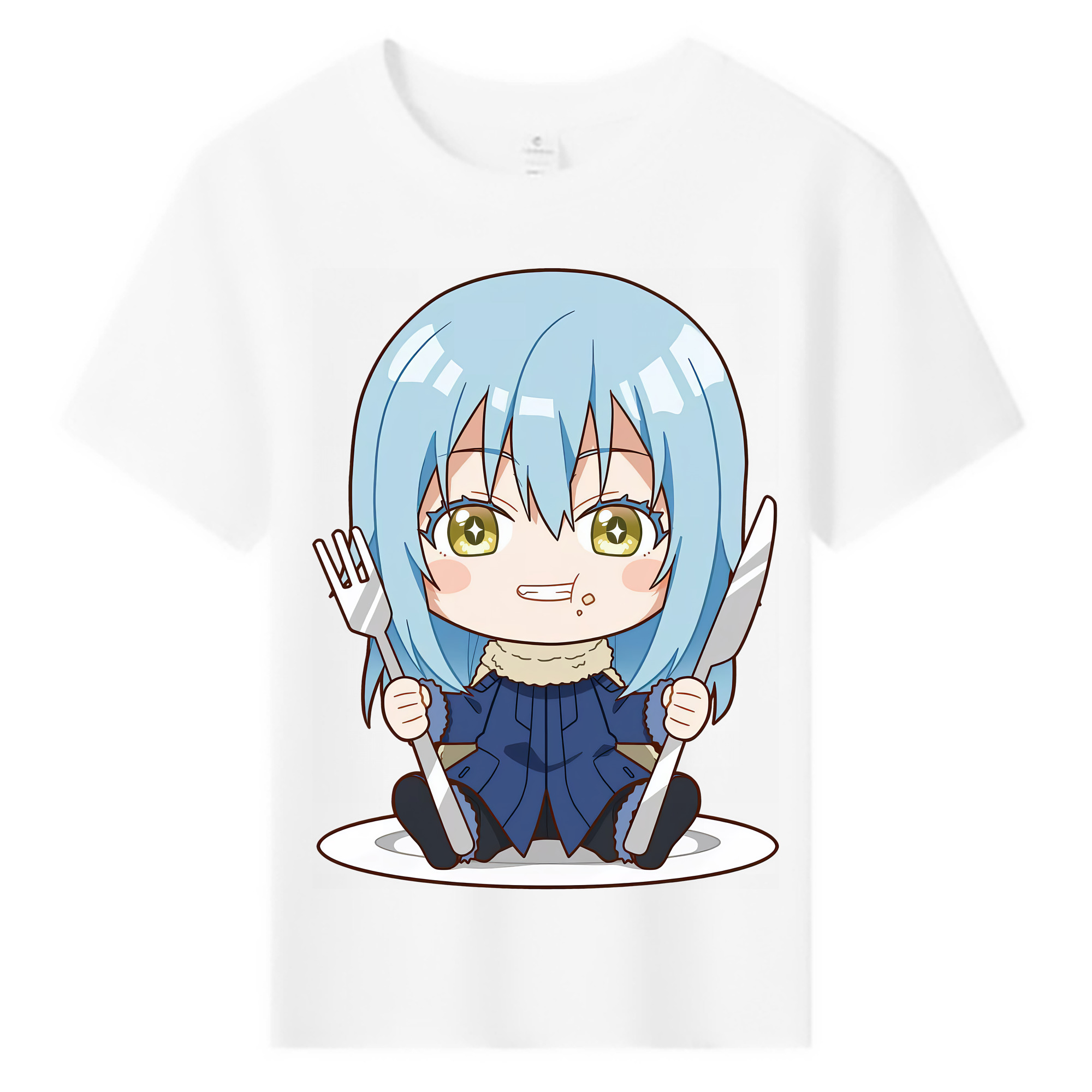 （画像用） 転スラ Regarding Reincarnated to Slime 綿100％キッズTシャツ（フロントプリント）