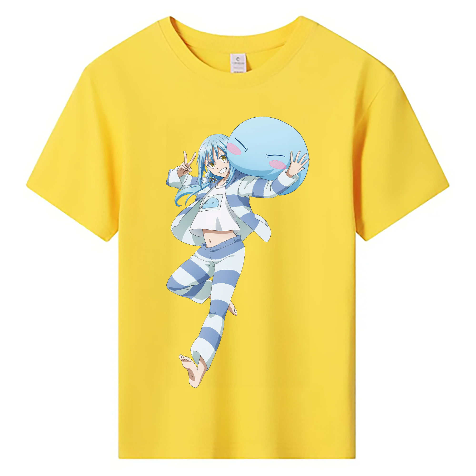 （画像用） 転スラ Regarding Reincarnated to Slime 綿100％キッズTシャツ（フロントプリント）
