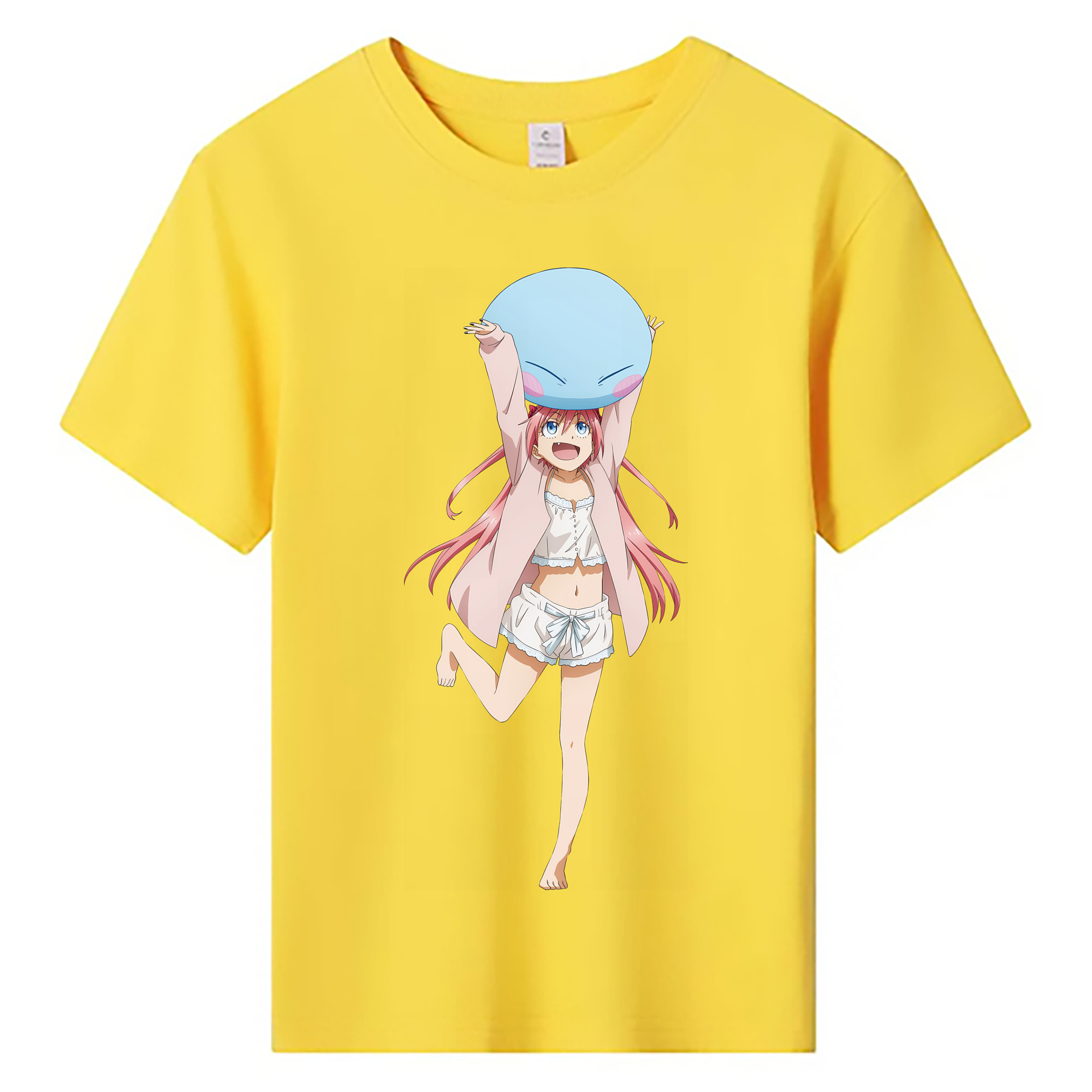 （画像用） 転スラ Regarding Reincarnated to Slime 綿100％キッズTシャツ（フロントプリント）