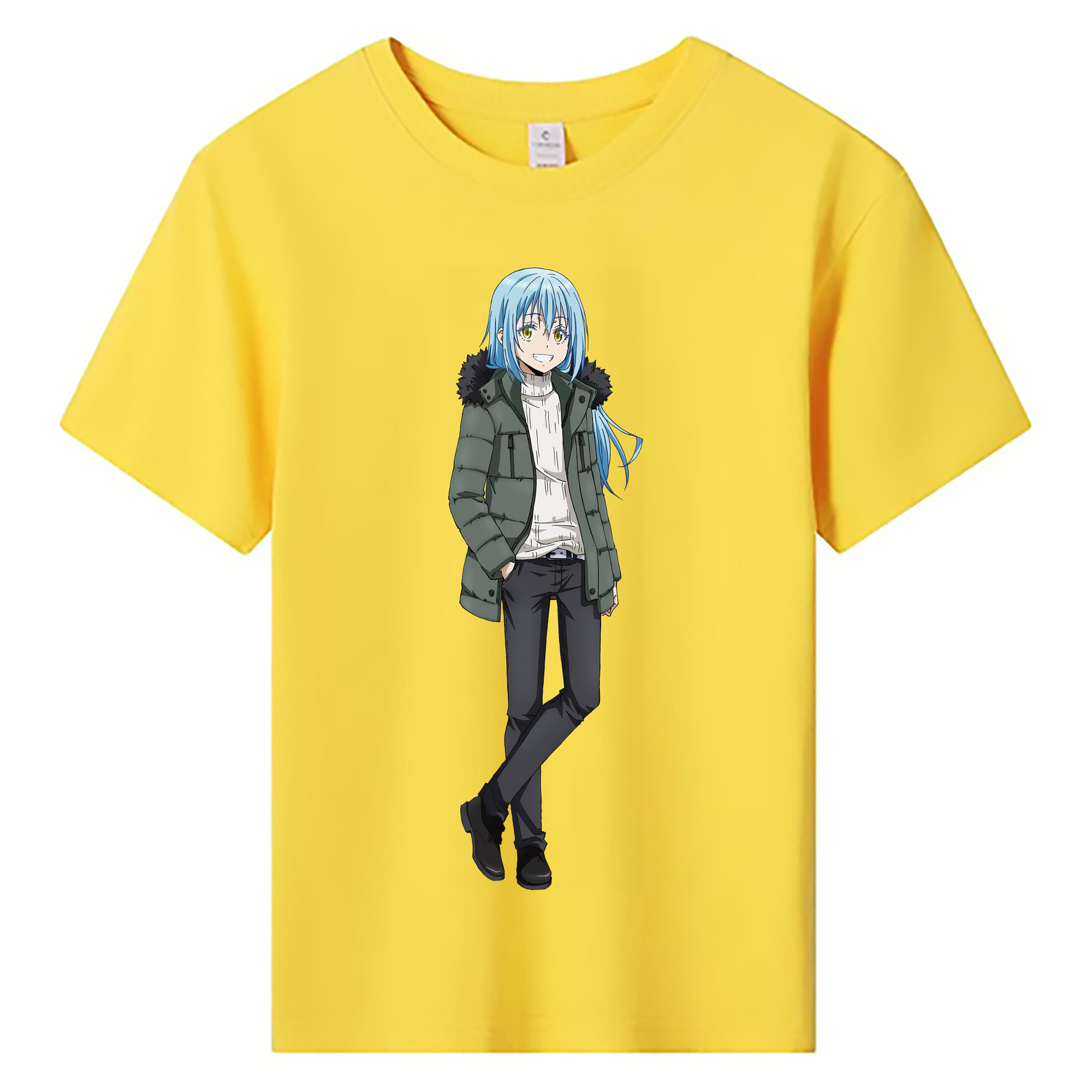 （画像用） 転スラ Regarding Reincarnated to Slime 綿100％キッズTシャツ（フロントプリント）