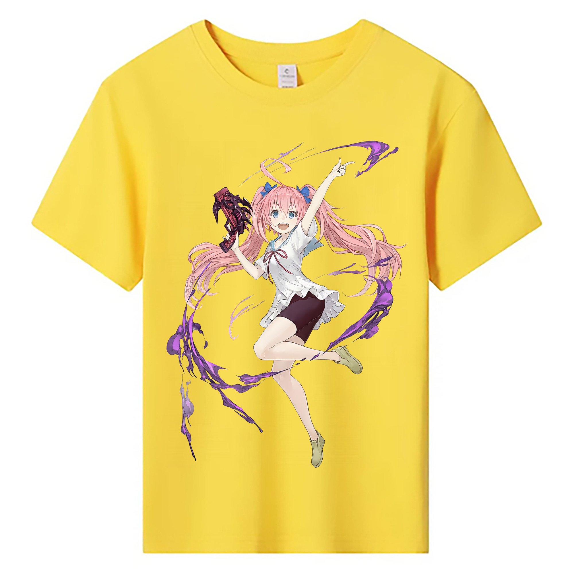 （画像用） 転スラ Regarding Reincarnated to Slime 綿100％キッズTシャツ（フロントプリント）