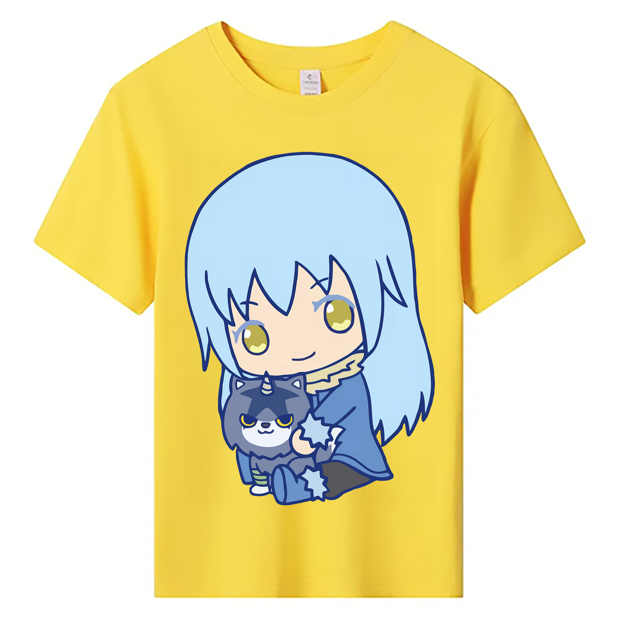 （画像用） 転スラ Regarding Reincarnated to Slime 綿100％キッズTシャツ（フロントプリント）