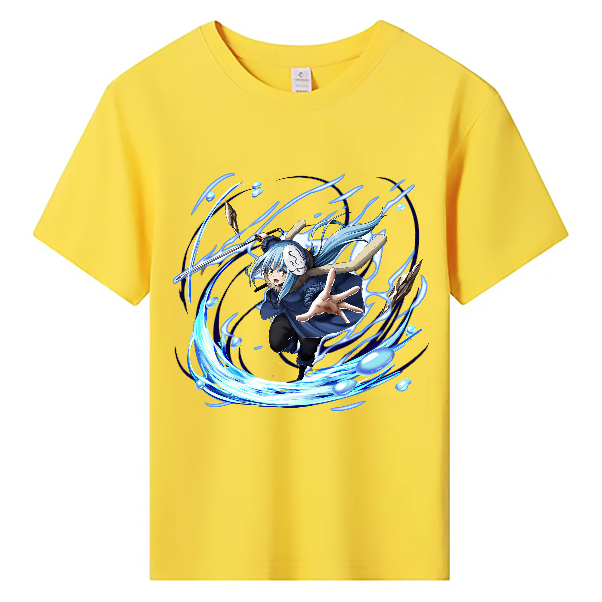 （画像用） 転スラ Regarding Reincarnated to Slime 綿100％キッズTシャツ（フロントプリント）