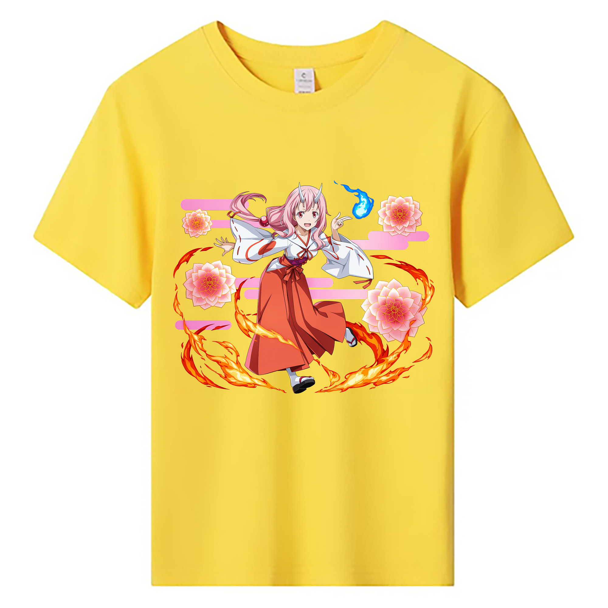（画像用） 転スラ Regarding Reincarnated to Slime 綿100％キッズTシャツ（フロントプリント）
