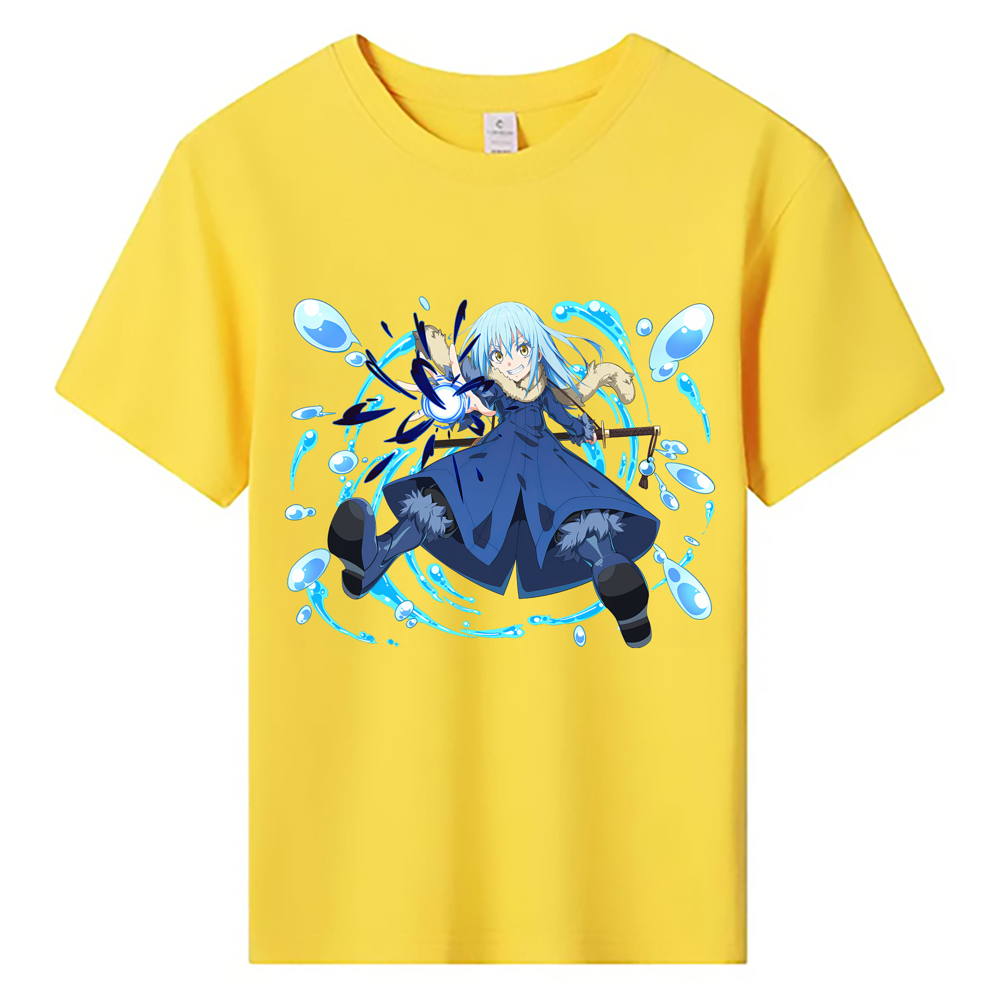 （画像用） 転スラ Regarding Reincarnated to Slime 綿100％キッズTシャツ（フロントプリント）