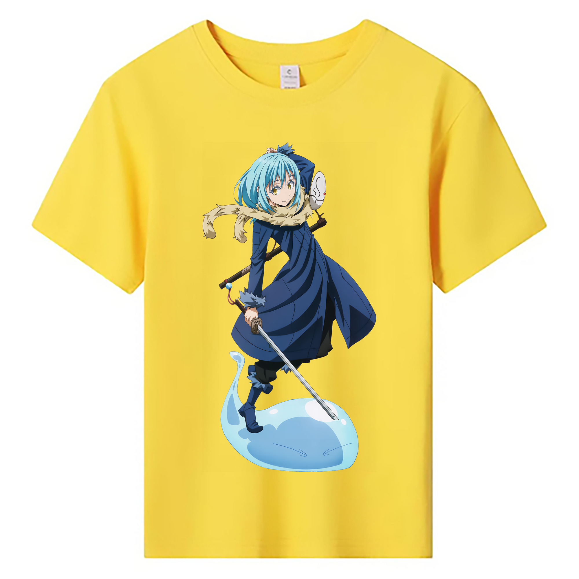 （画像用） 転スラ Regarding Reincarnated to Slime 綿100％キッズTシャツ（フロントプリント）