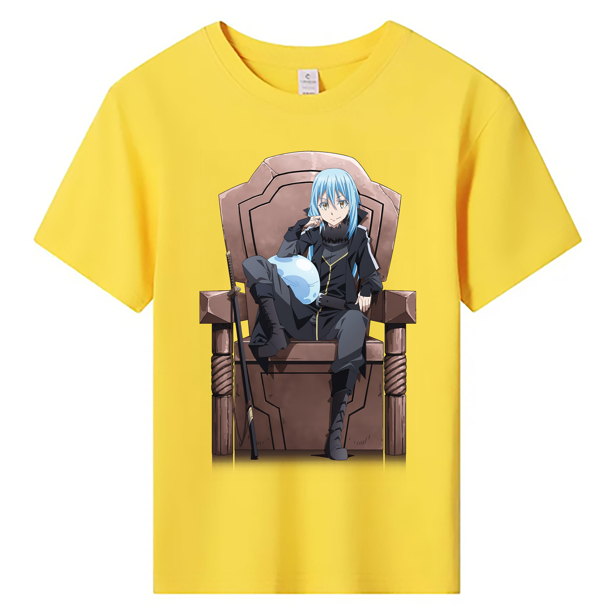 （画像用） 転スラ Regarding Reincarnated to Slime 綿100％キッズTシャツ（フロントプリント）