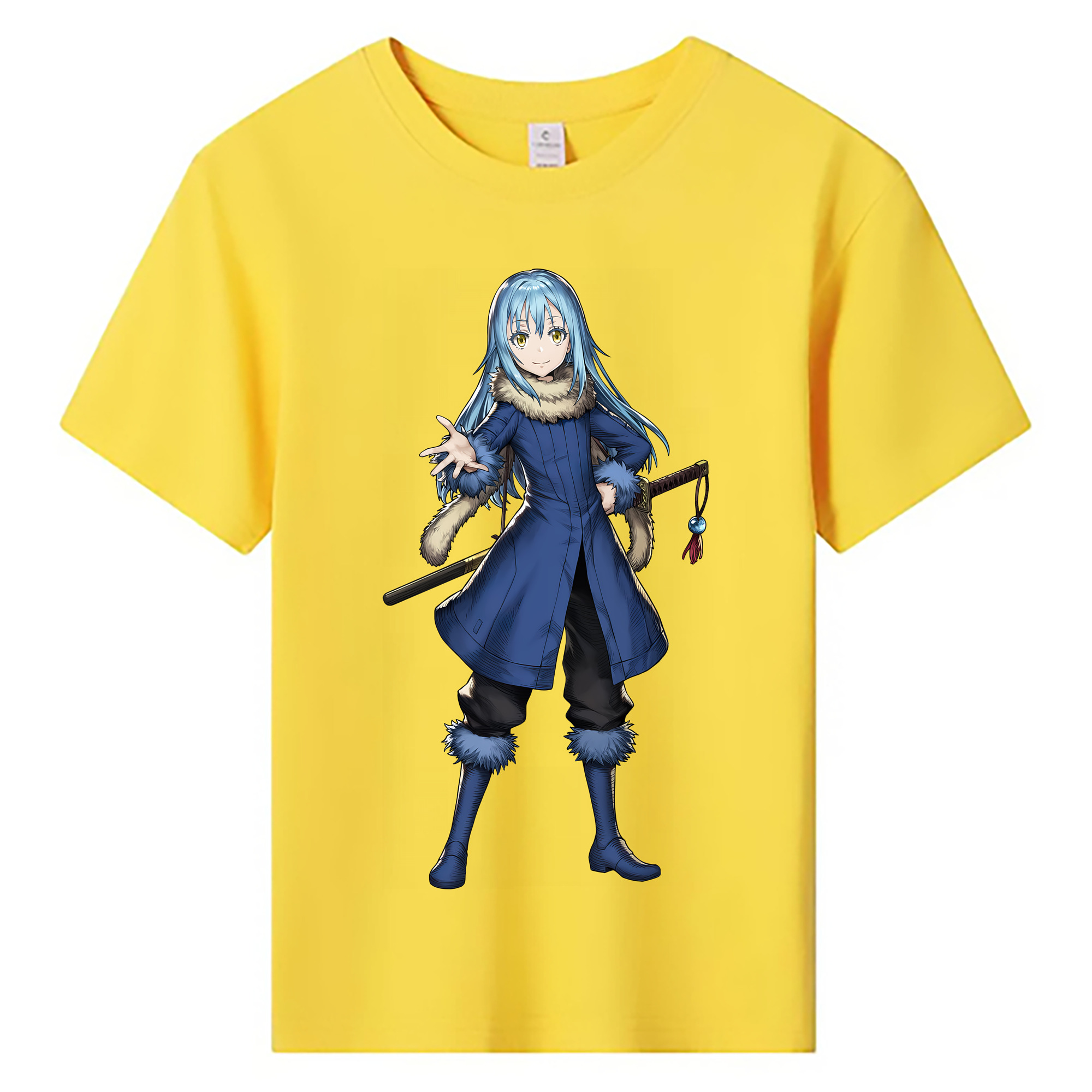 （画像用） 転スラ Regarding Reincarnated to Slime 綿100％キッズTシャツ（フロントプリント）