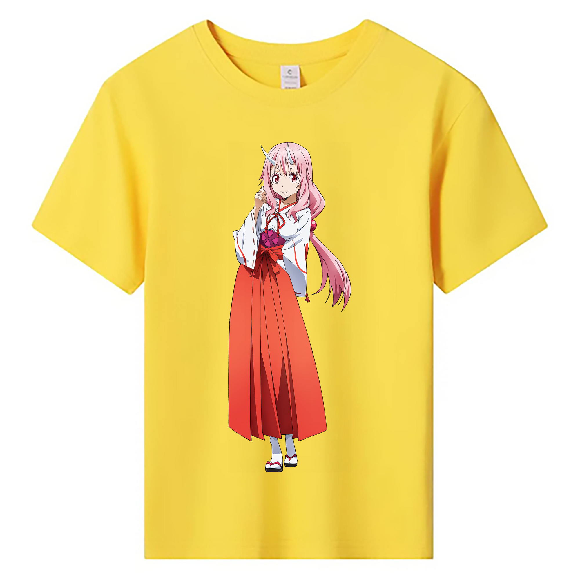 （画像用） 転スラ Regarding Reincarnated to Slime 綿100％キッズTシャツ（フロントプリント）
