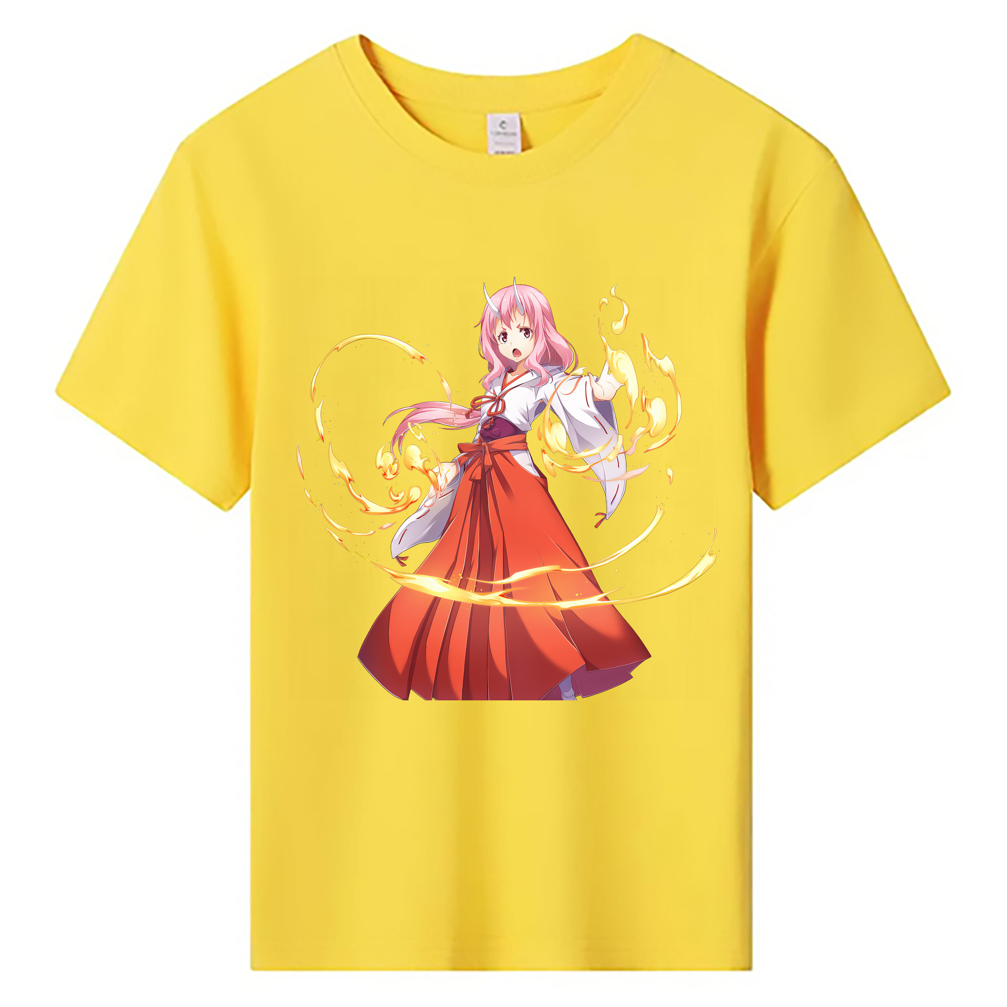 （画像用） 転スラ Regarding Reincarnated to Slime 綿100％キッズTシャツ（フロントプリント）