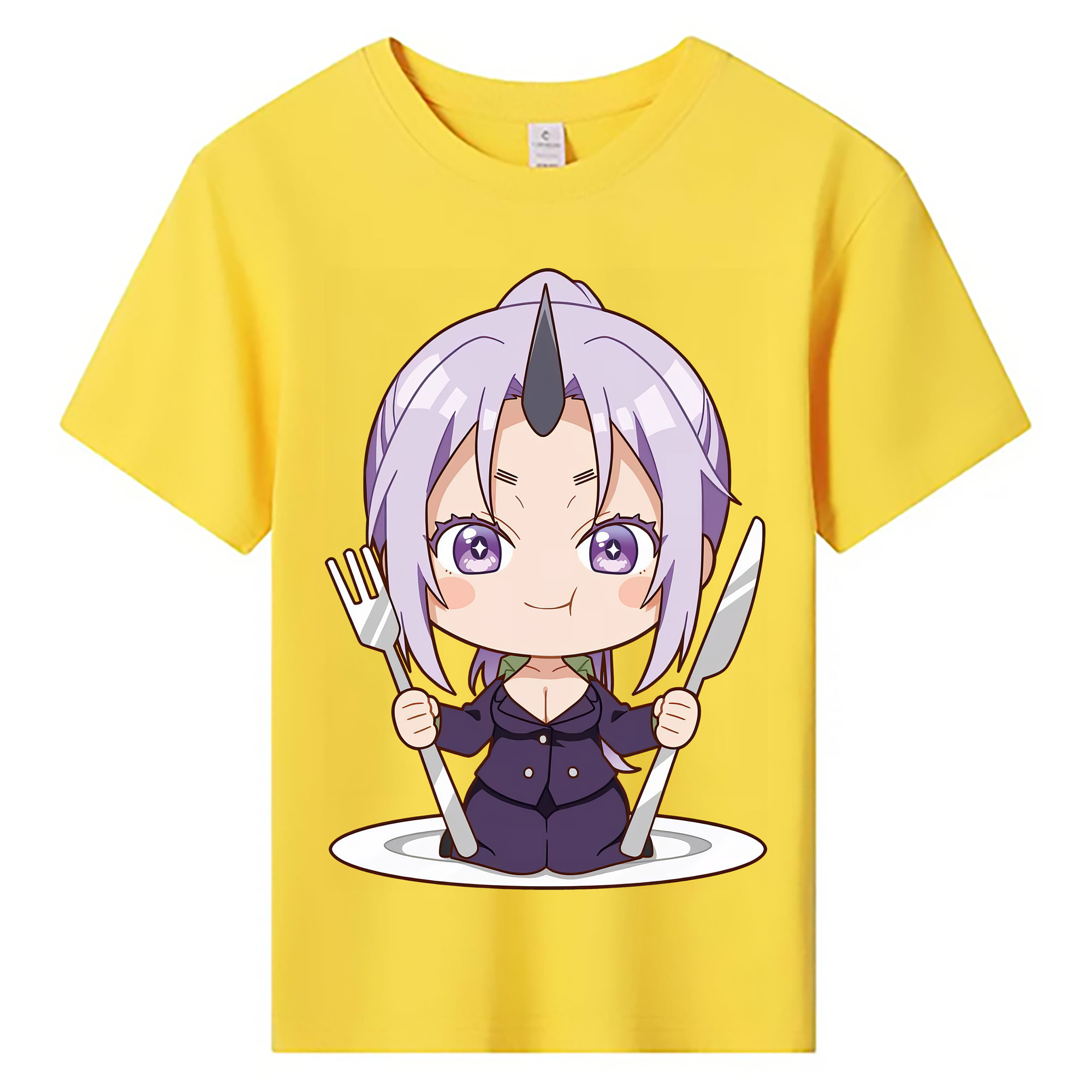 （画像用） 転スラ Regarding Reincarnated to Slime 綿100％キッズTシャツ（フロントプリント）