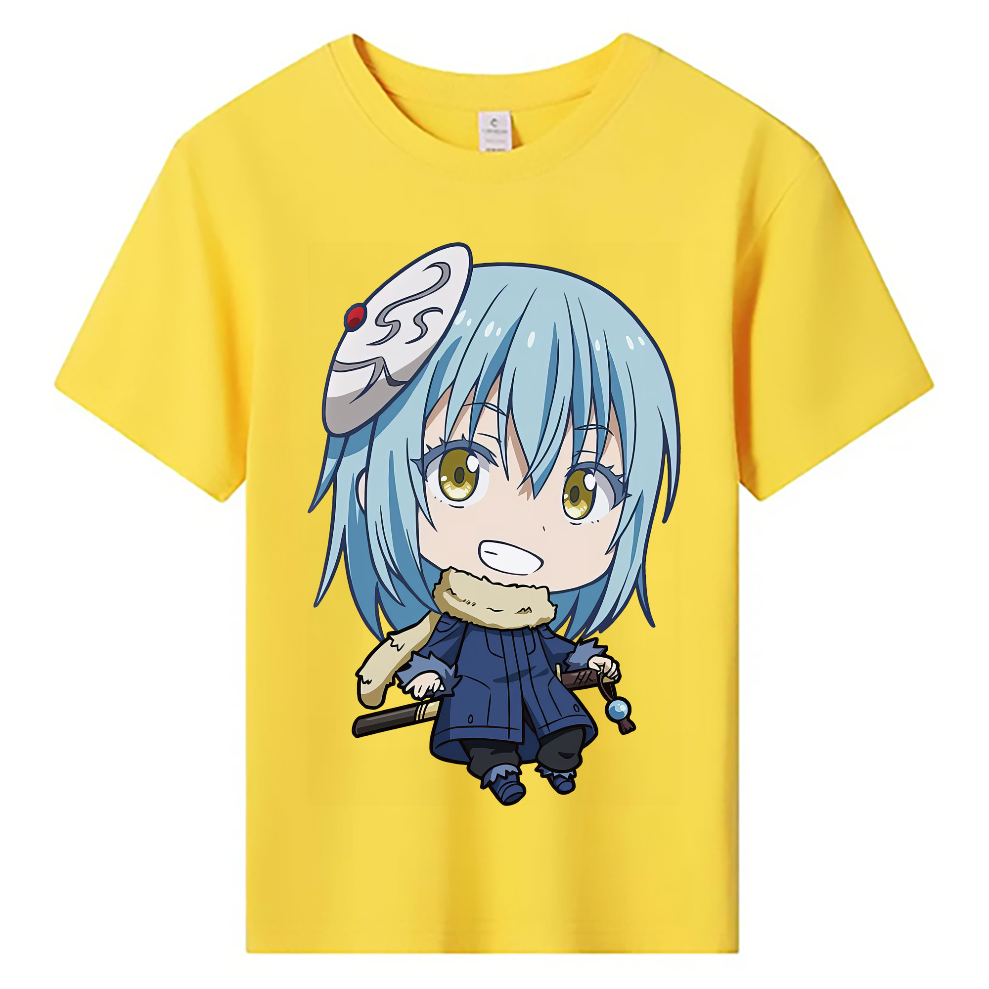（画像用） 転スラ Regarding Reincarnated to Slime 綿100％キッズTシャツ（フロントプリント）