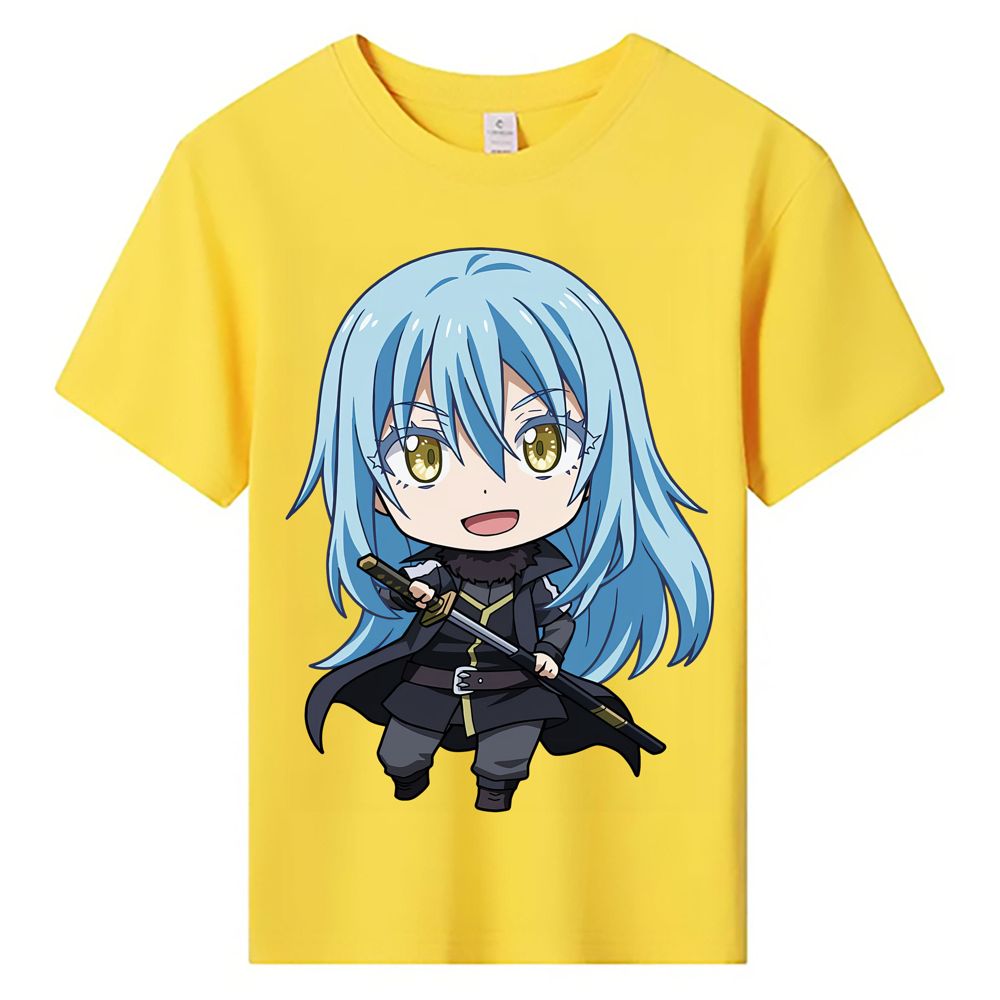 （画像用） 転スラ Regarding Reincarnated to Slime 綿100％キッズTシャツ（フロントプリント）