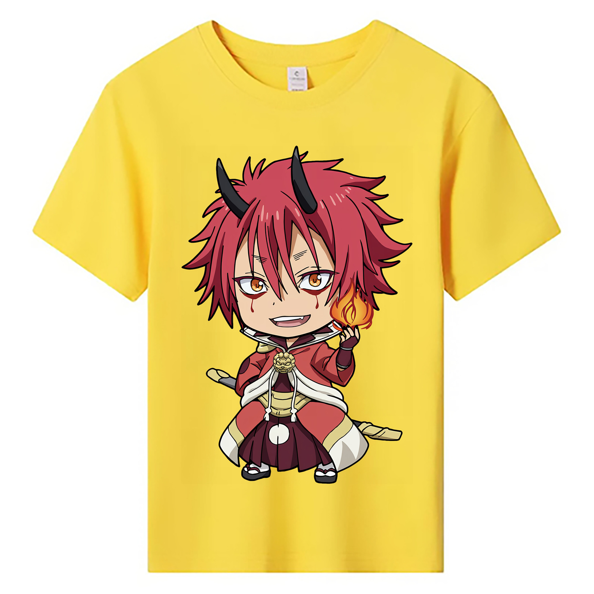 （画像用） 転スラ Regarding Reincarnated to Slime 綿100％キッズTシャツ（フロントプリント）