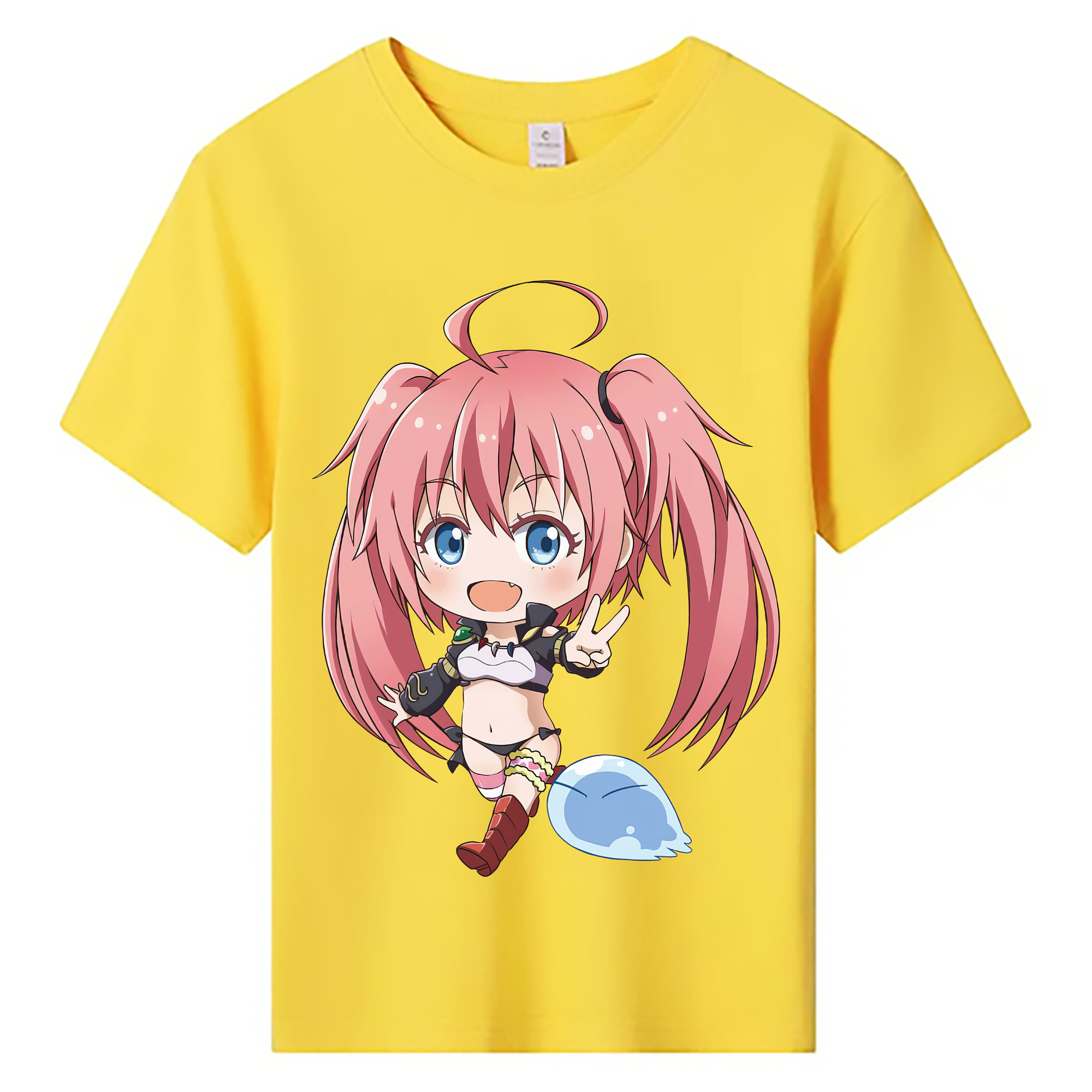 （画像用） 転スラ Regarding Reincarnated to Slime 綿100％キッズTシャツ（フロントプリント）