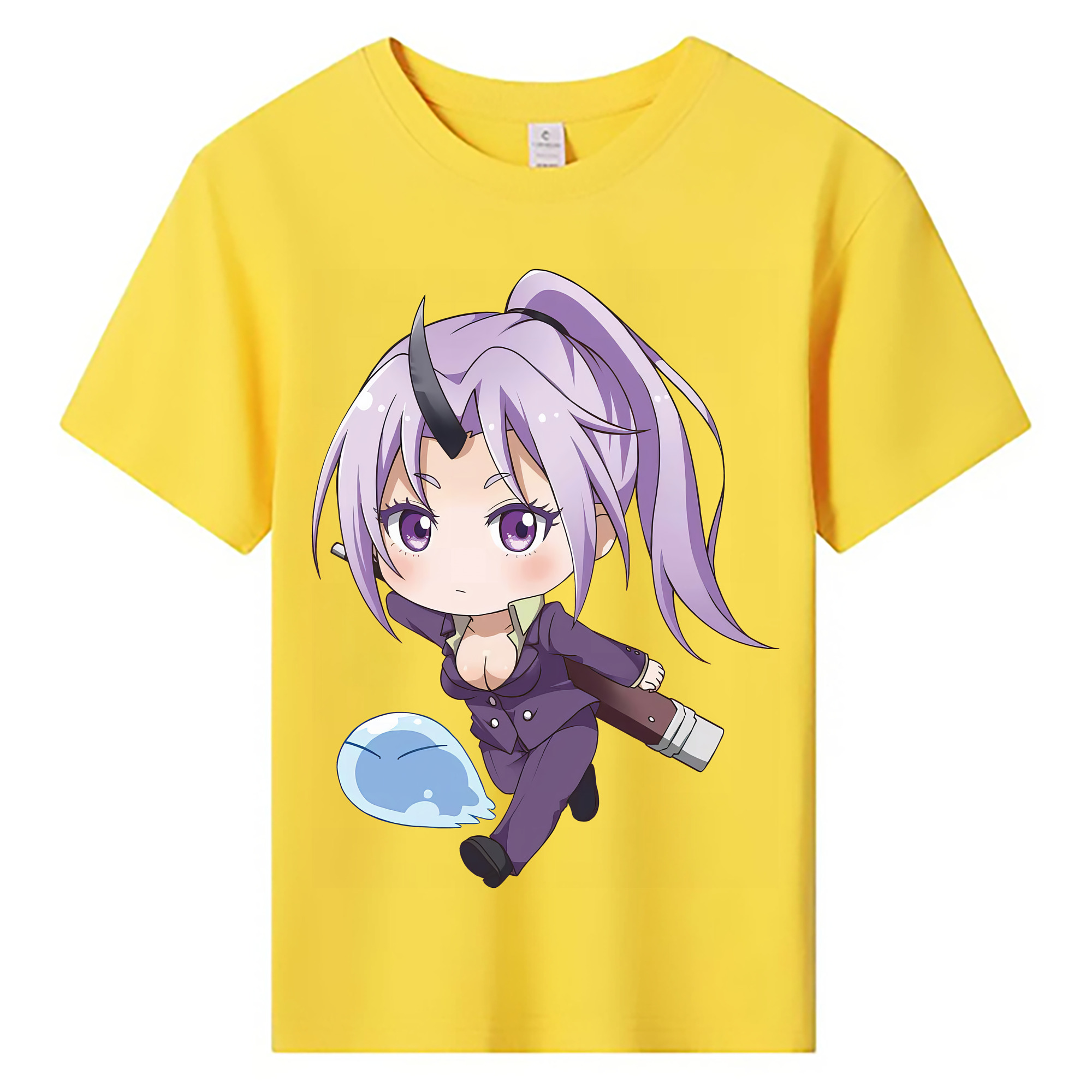 （画像用） 転スラ Regarding Reincarnated to Slime 綿100％キッズTシャツ（フロントプリント）
