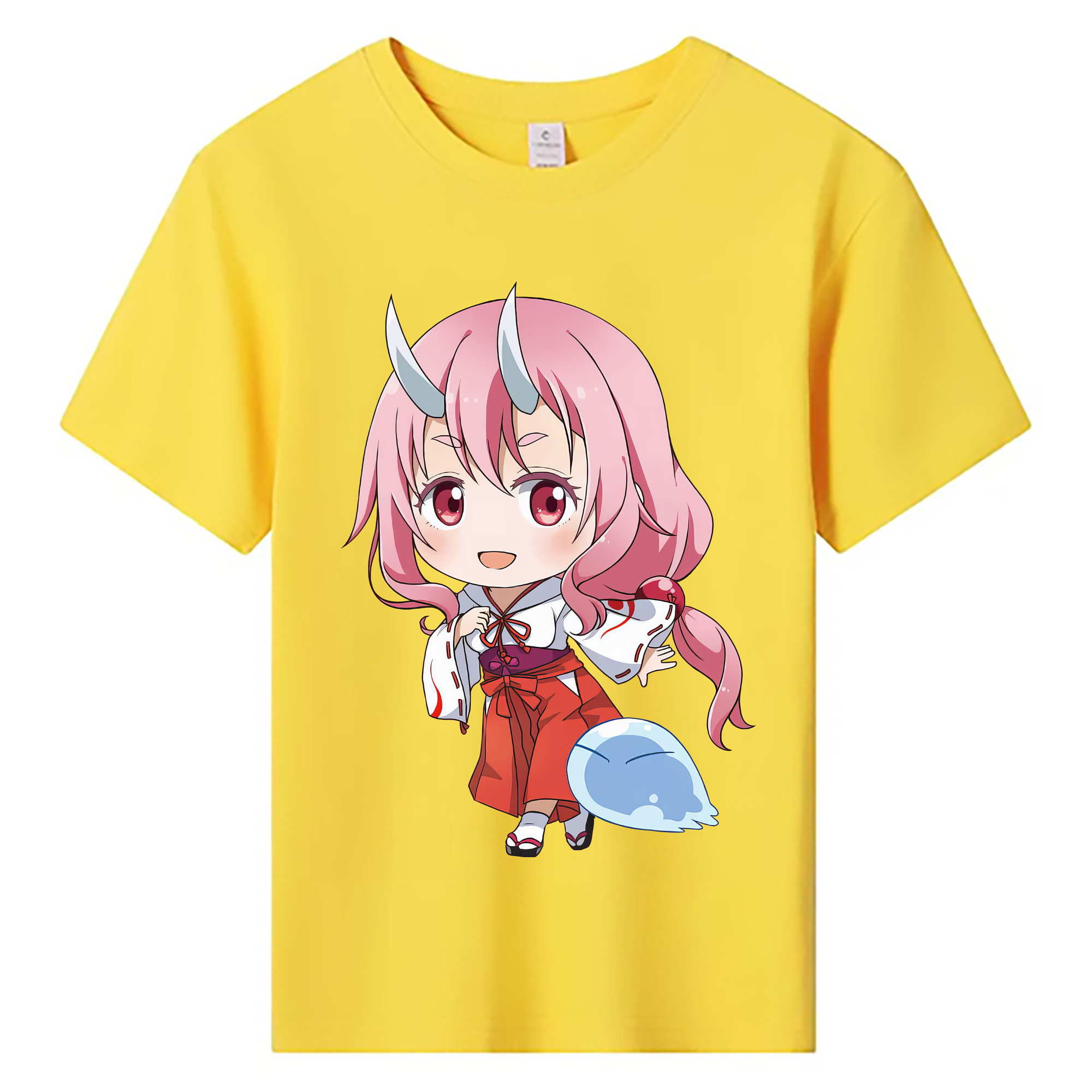 （画像用） 転スラ Regarding Reincarnated to Slime 綿100％キッズTシャツ（フロントプリント）
