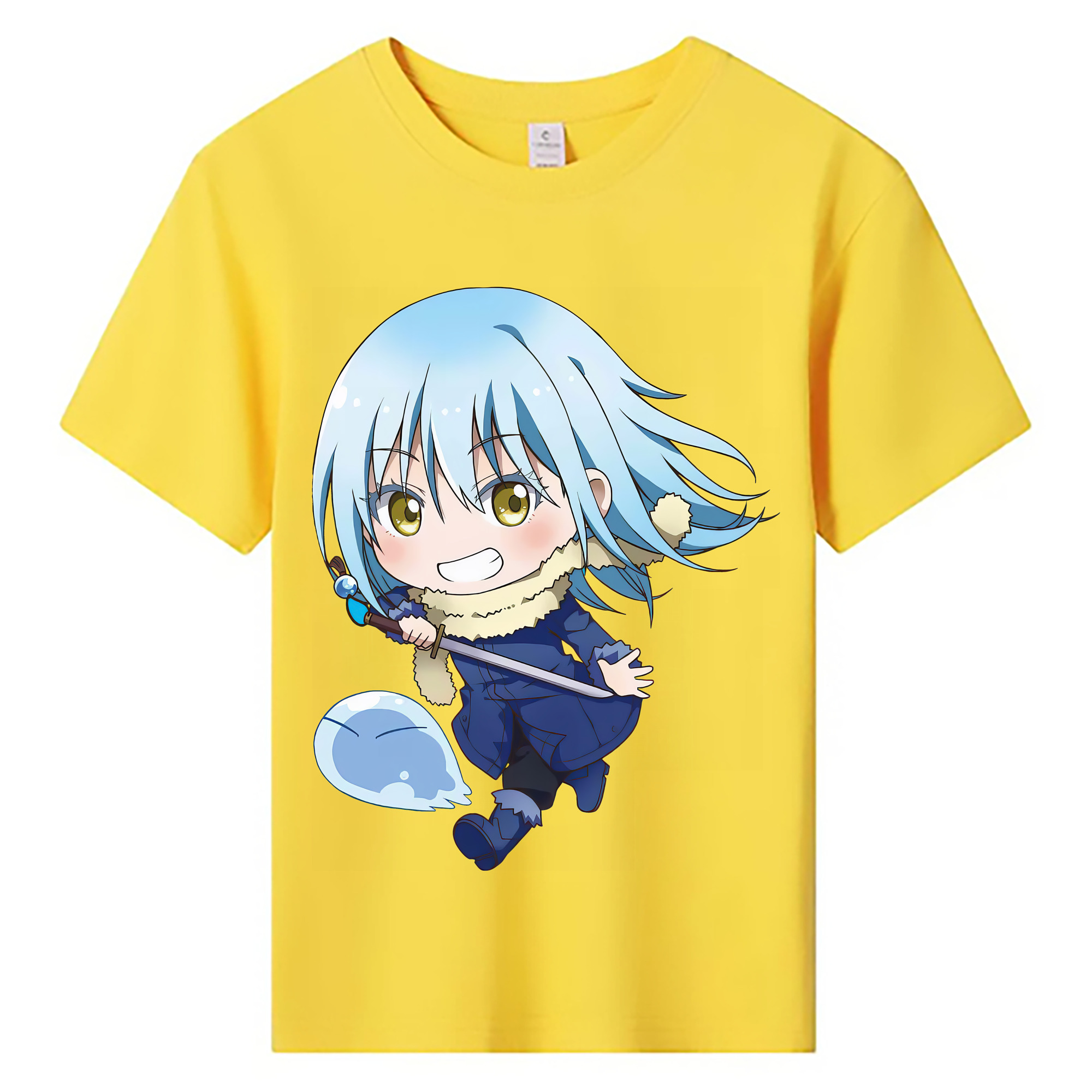 （画像用） 転スラ Regarding Reincarnated to Slime 綿100％キッズTシャツ（フロントプリント）
