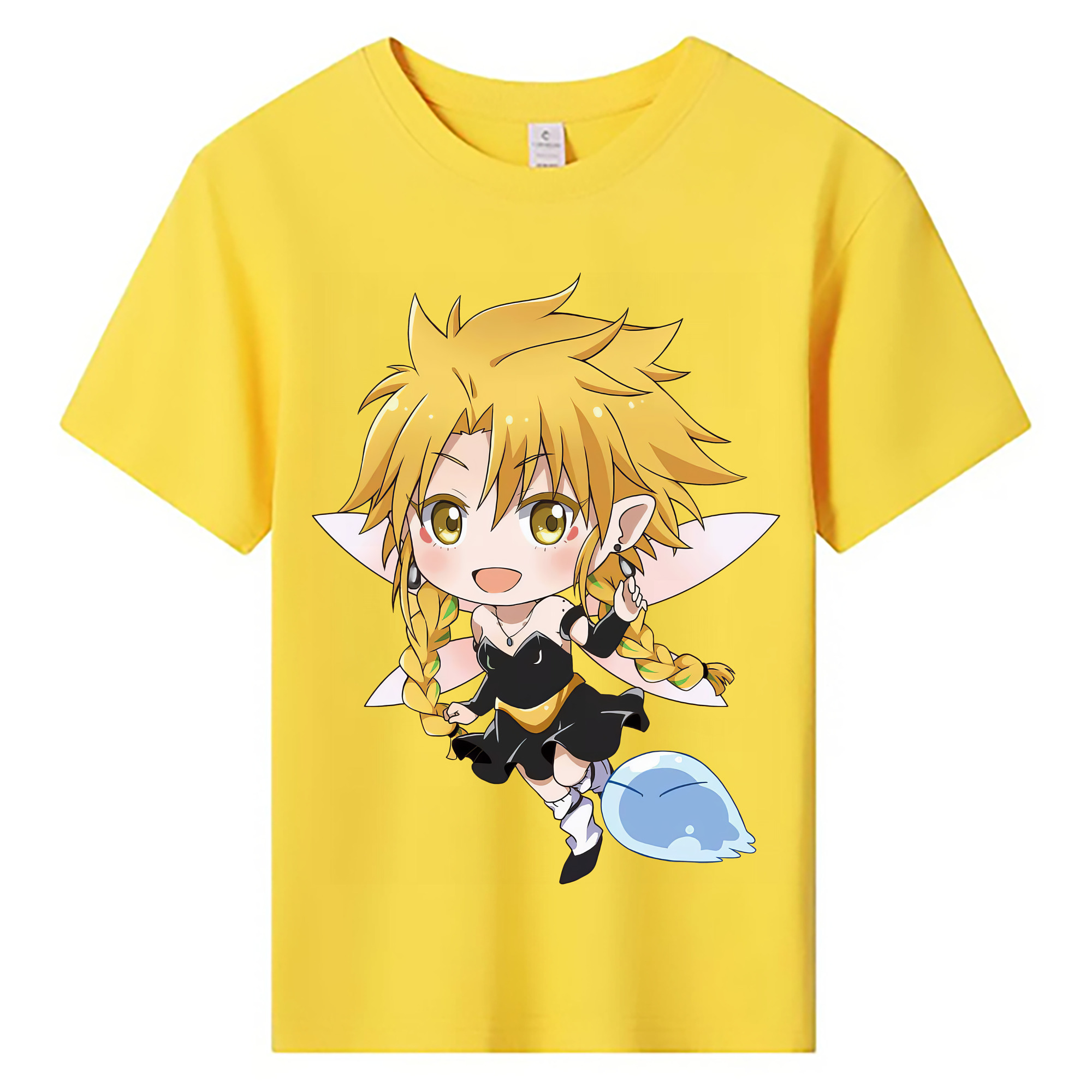 （画像用） 転スラ Regarding Reincarnated to Slime 綿100％キッズTシャツ（フロントプリント）