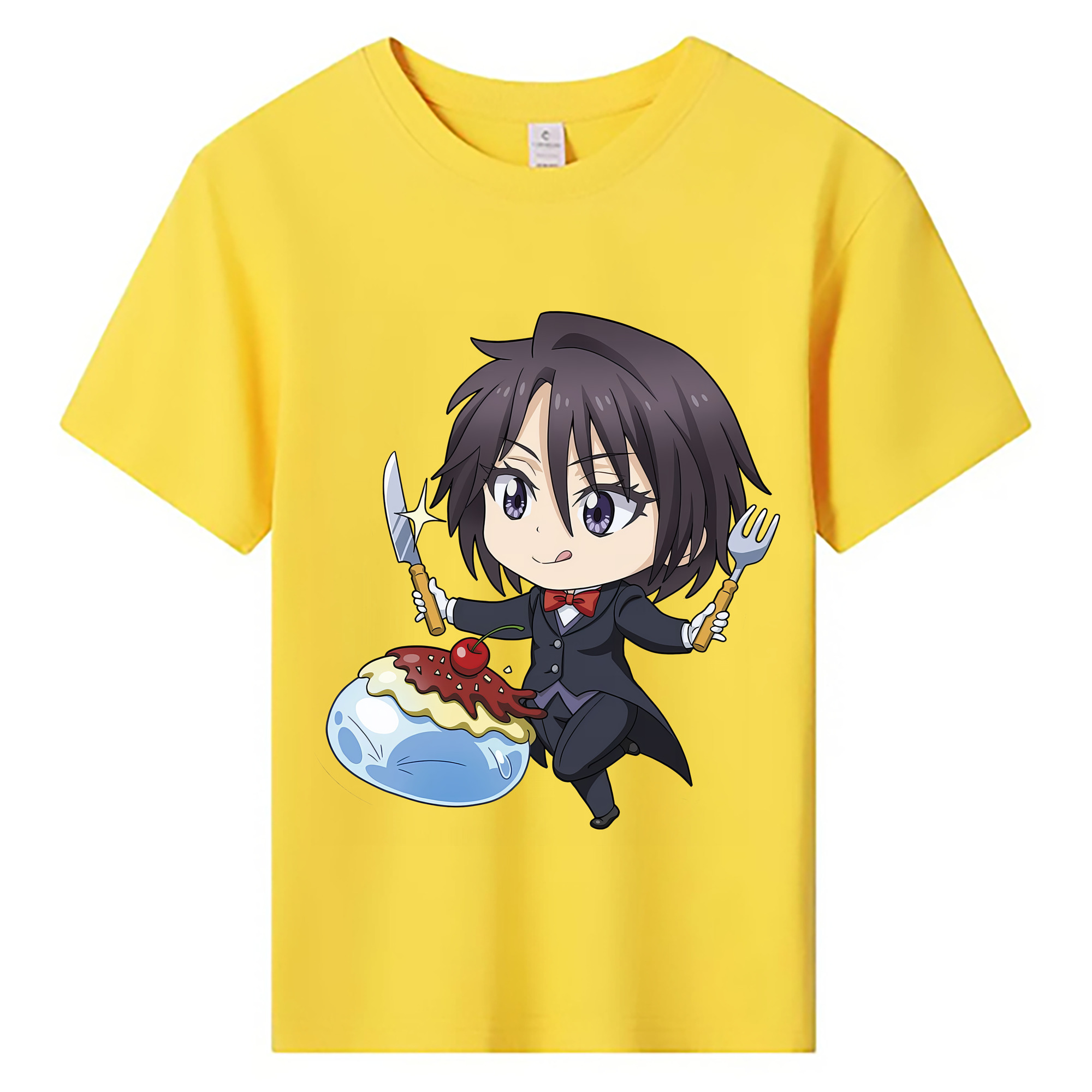 （画像用） 転スラ Regarding Reincarnated to Slime 綿100％キッズTシャツ（フロントプリント）