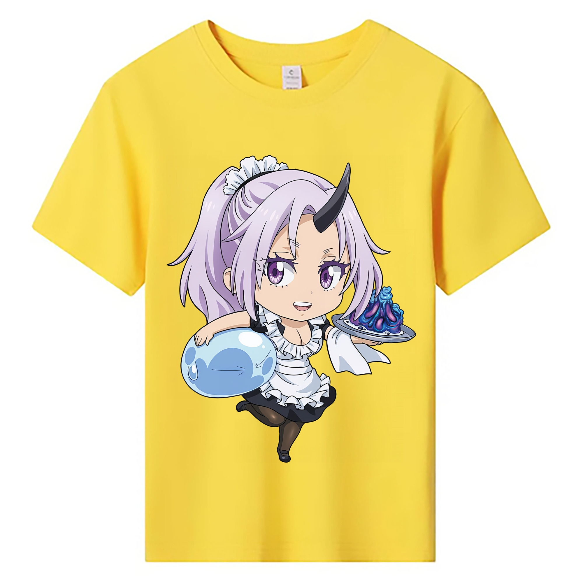 （画像用） 転スラ Regarding Reincarnated to Slime 綿100％キッズTシャツ（フロントプリント）