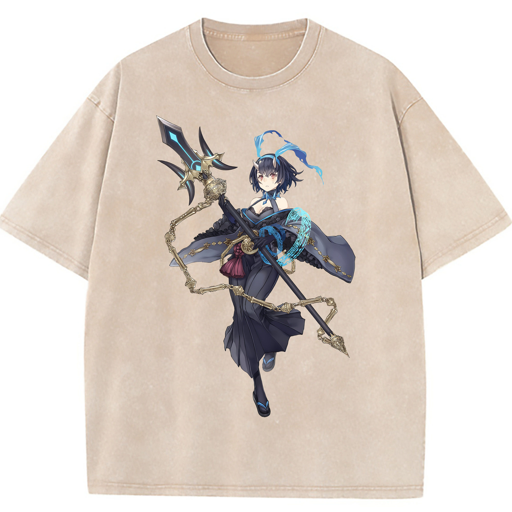 （画像用） 転スラ Regarding Reincarnated to Slime 綿100% ヴィンテージ風 半袖Tシャツ（フロントプリント）