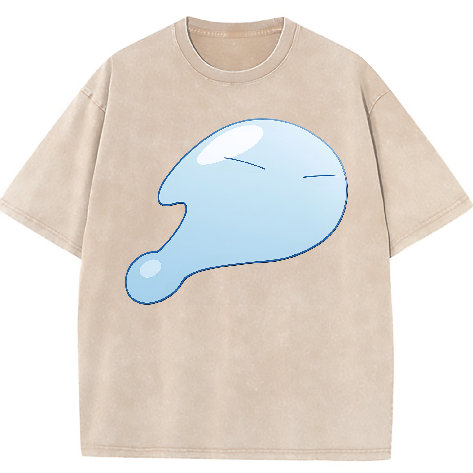 （画像用） 転スラ Regarding Reincarnated to Slime 綿100% ヴィンテージ風 半袖Tシャツ（フロントプリント）