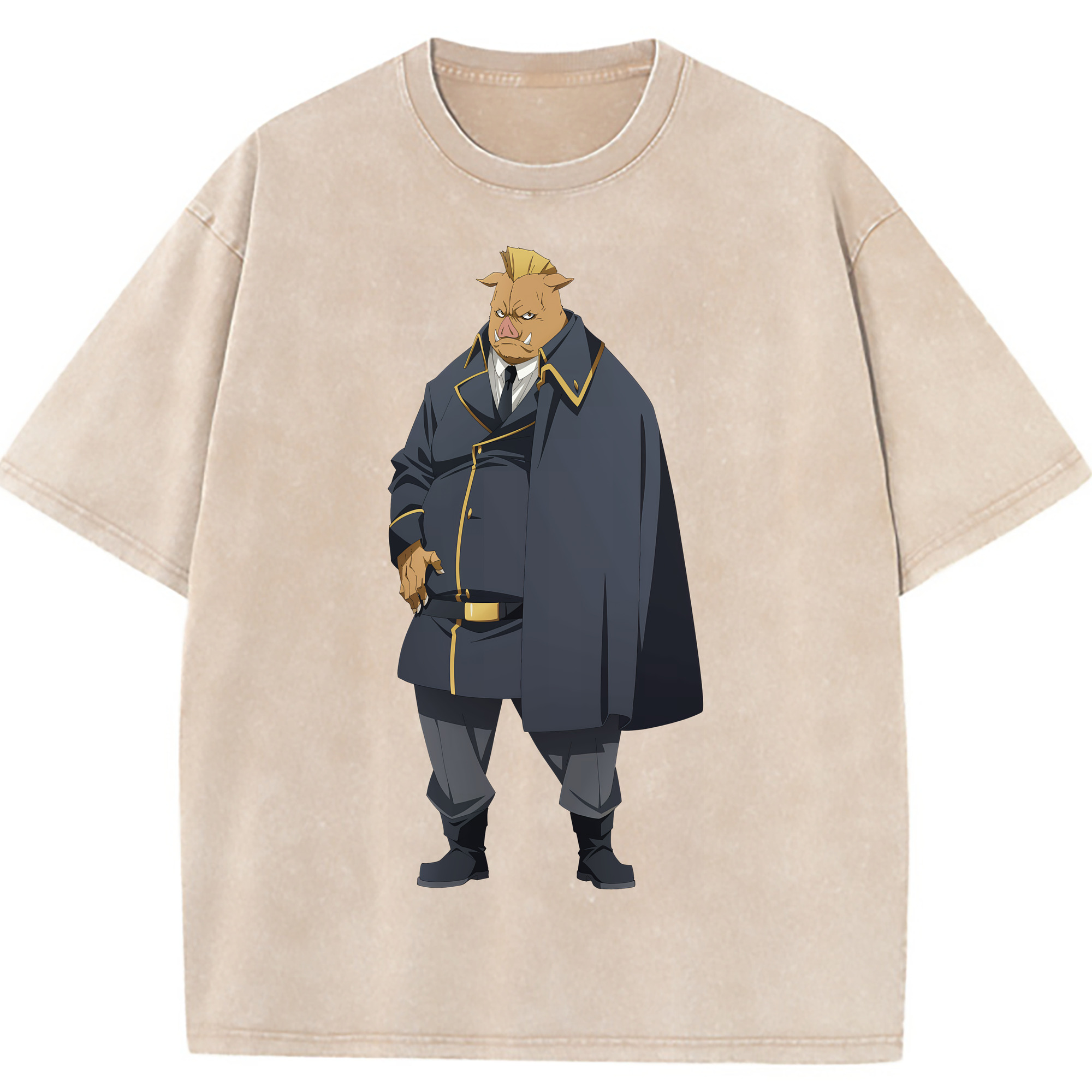 （画像用） 転スラ Regarding Reincarnated to Slime 綿100% ヴィンテージ風 半袖Tシャツ（フロントプリント）